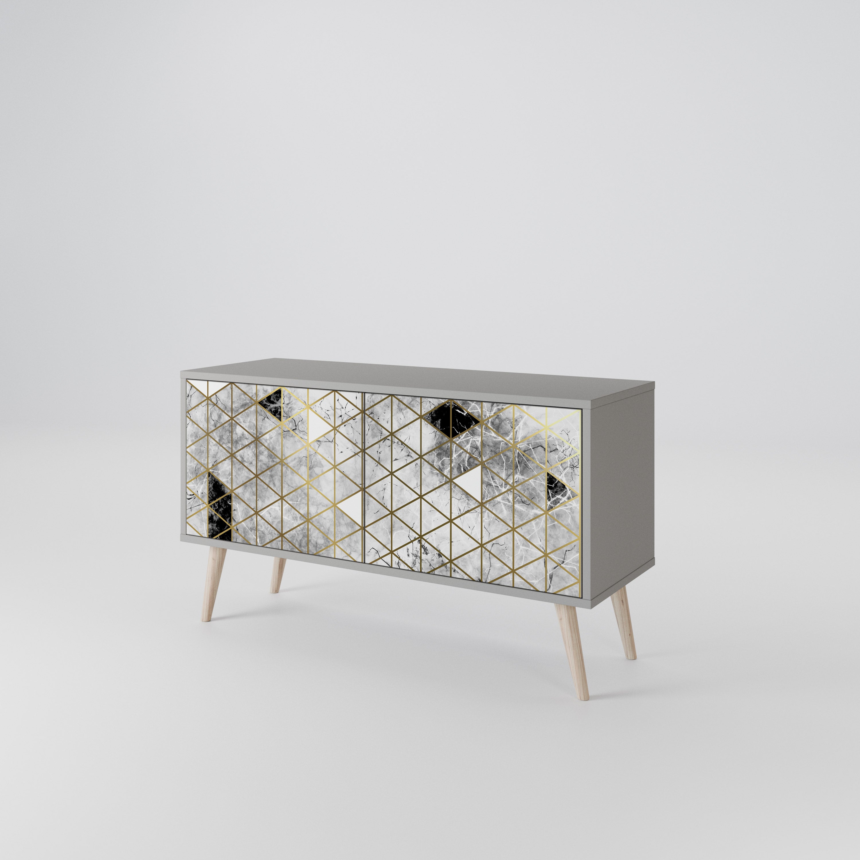 ASHEN ARIA Compact 2-Door TV Cabinet