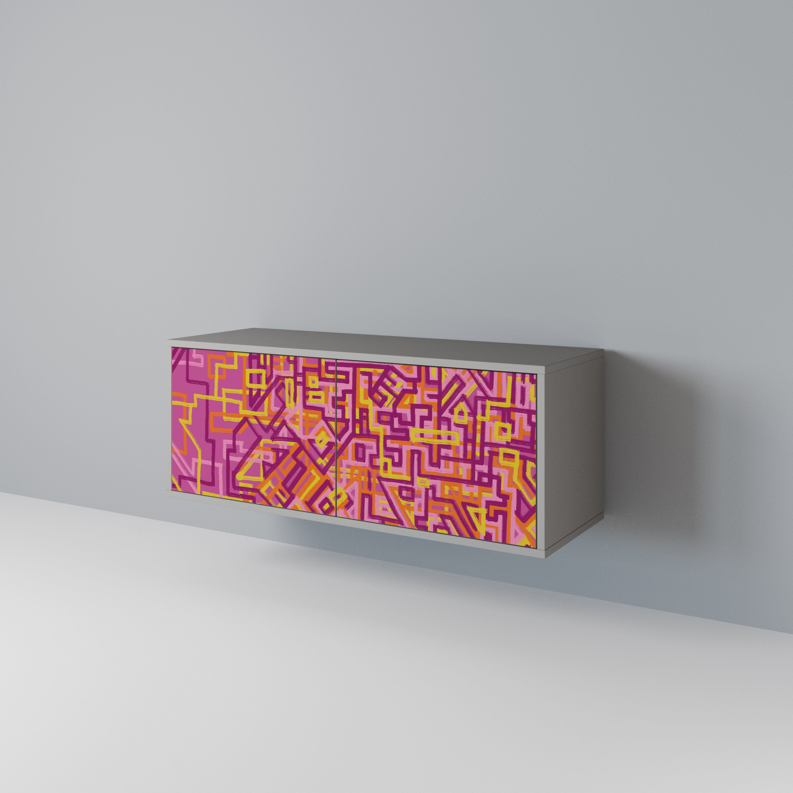 LOVELY MEMORIES Compact 2-Door TV Cabinet