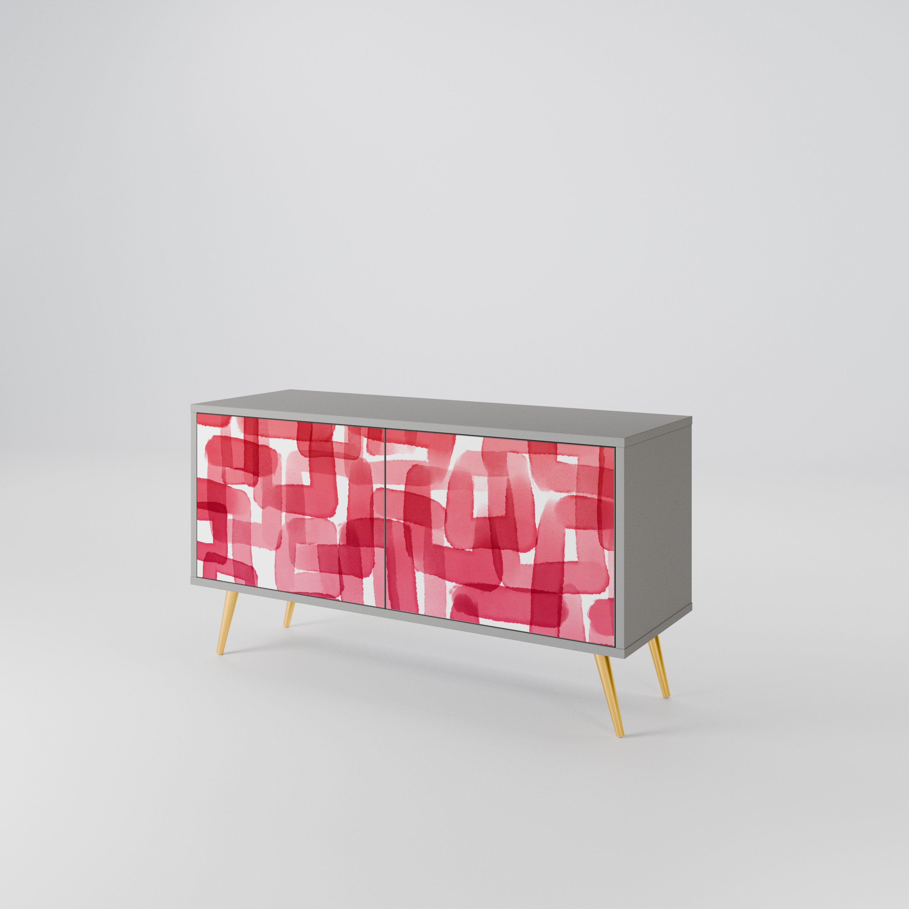 KALEIDOSCOPIC CUBISM Compact 2-Door TV Cabinet
