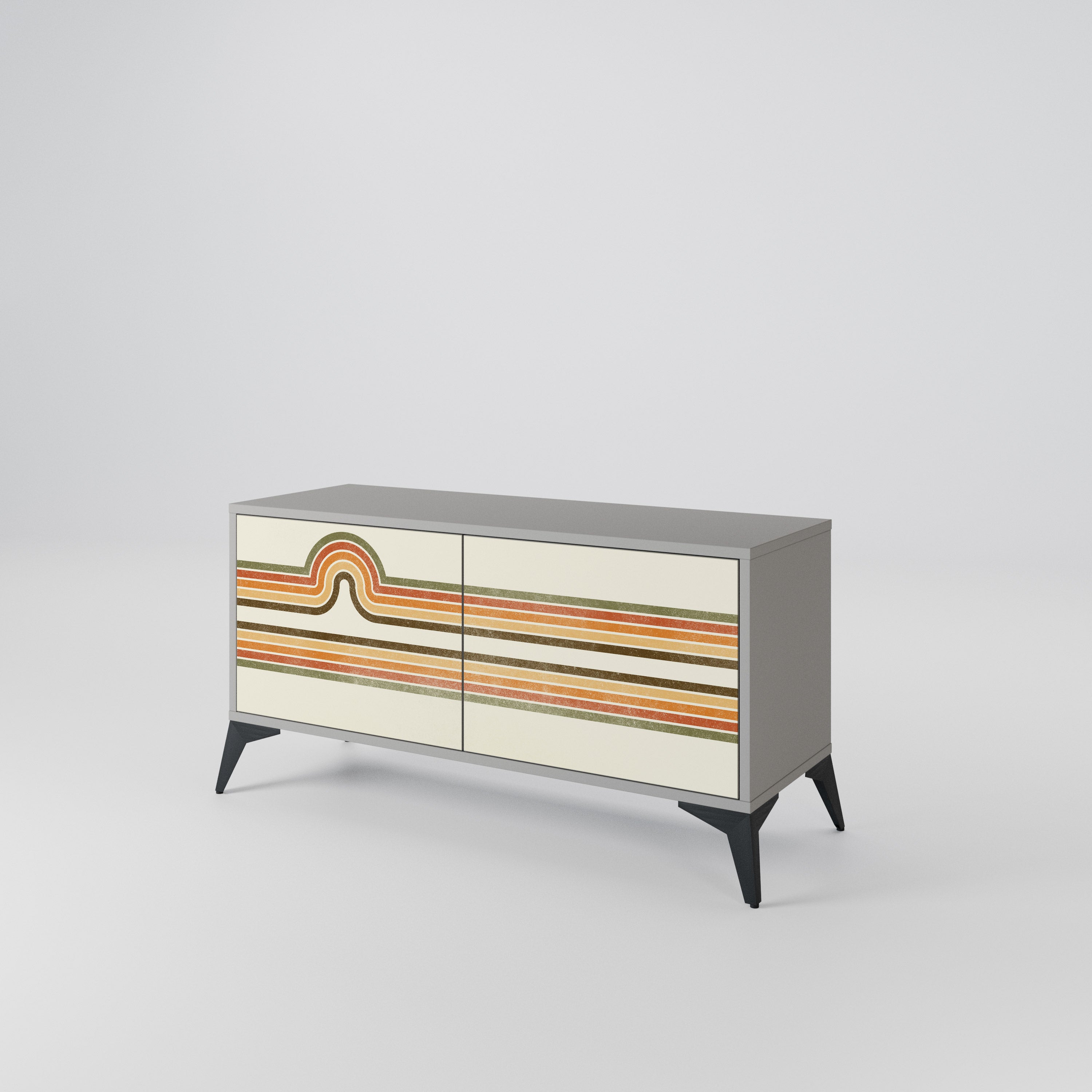 EXCEPTIONAL STREAM Compact 2-Door TV Cabinet