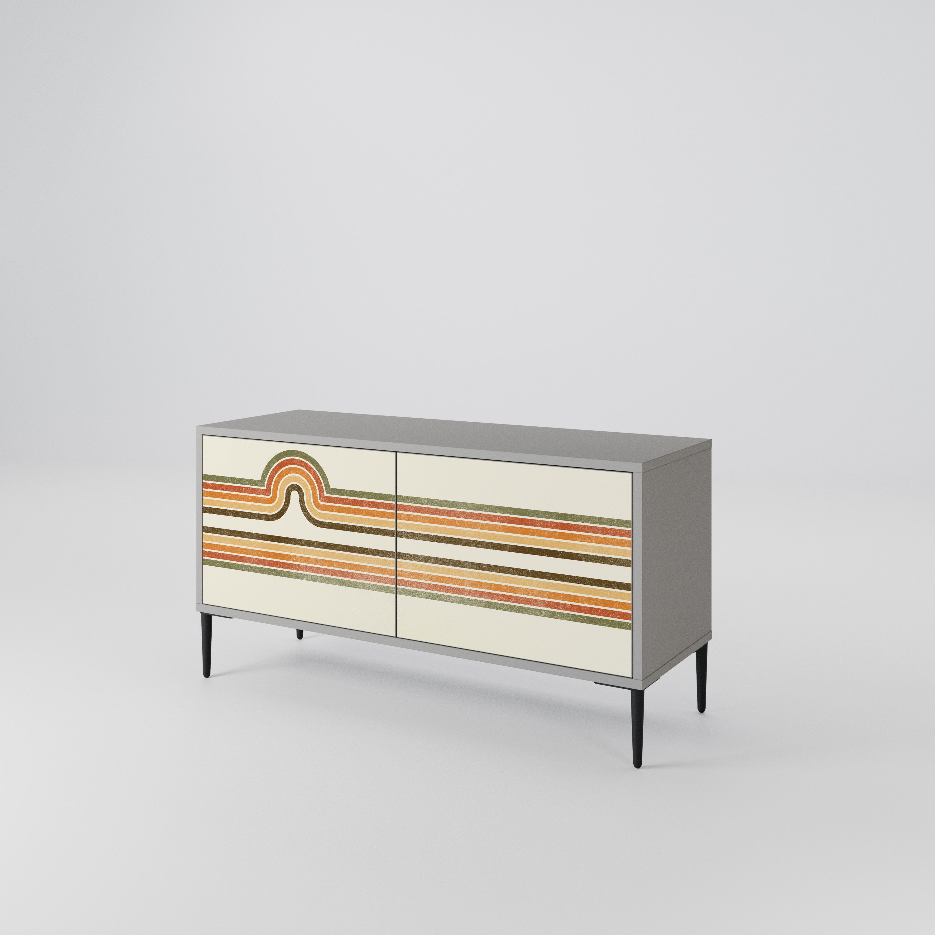 EXCEPTIONAL STREAM Compact 2-Door TV Cabinet