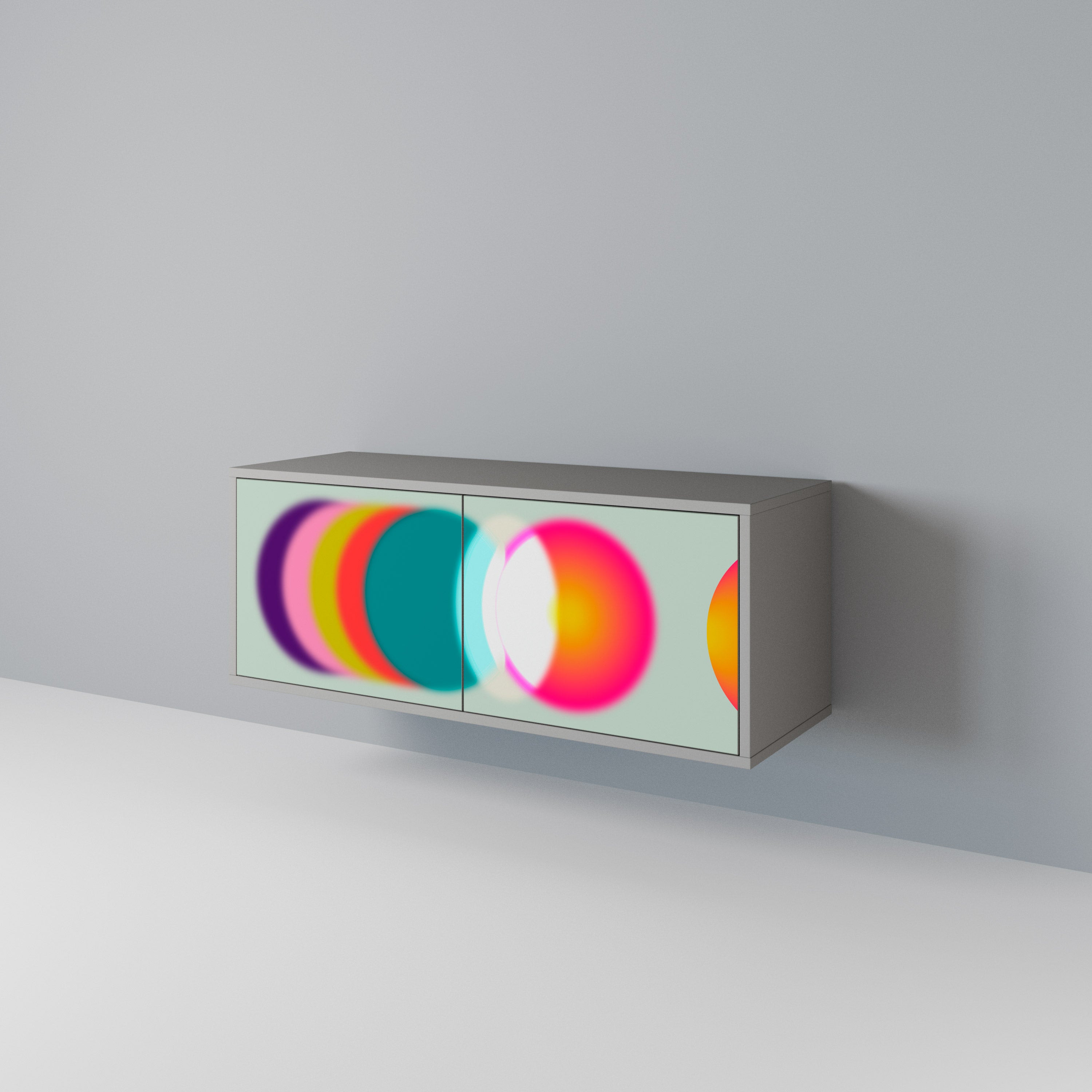 SYMPHONY OF COLORS Συμπαγές έπιπλο τηλεόρασης 2-θυρών