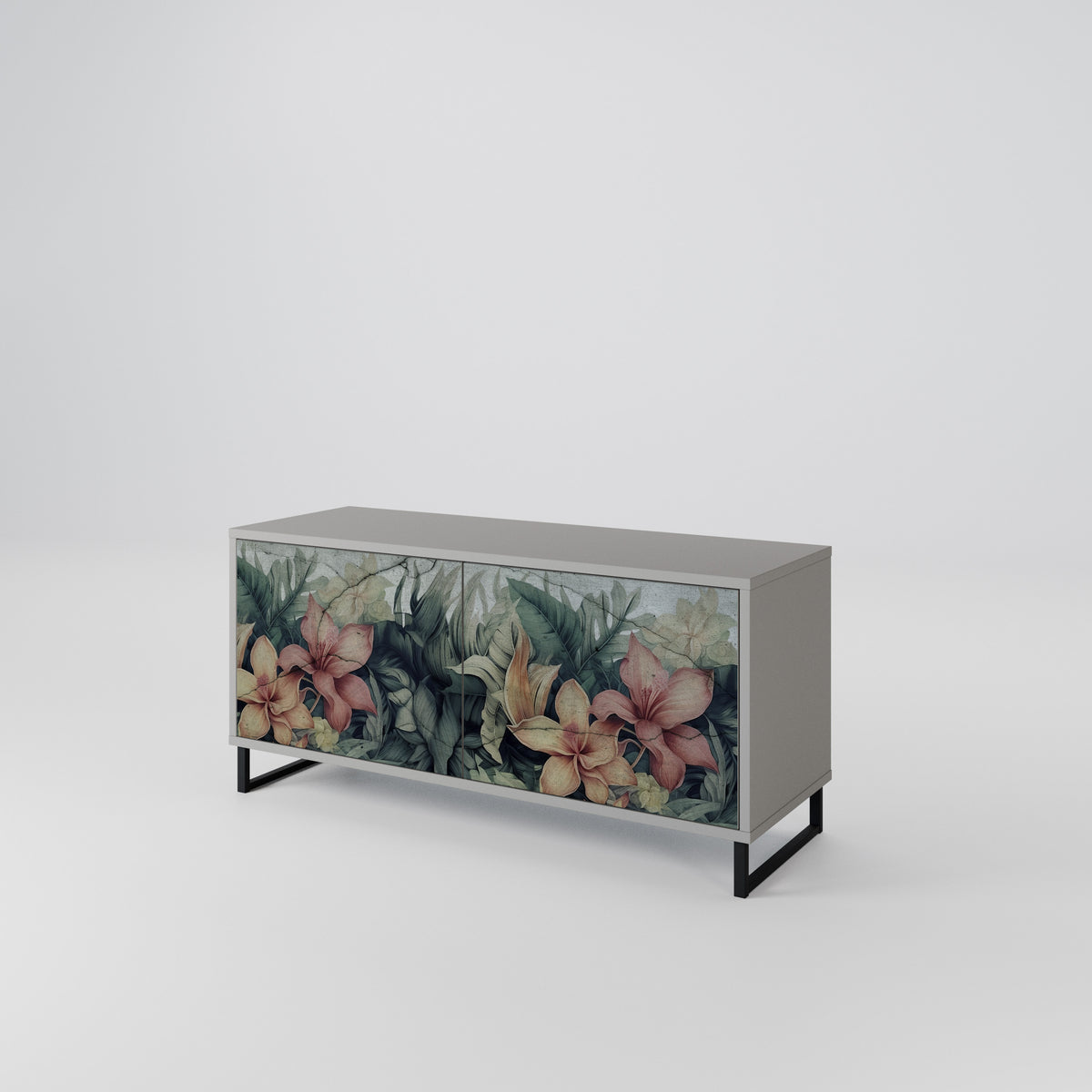 HEAVENLY BLOOM Kompakt TV-bänk med 2 dörrar