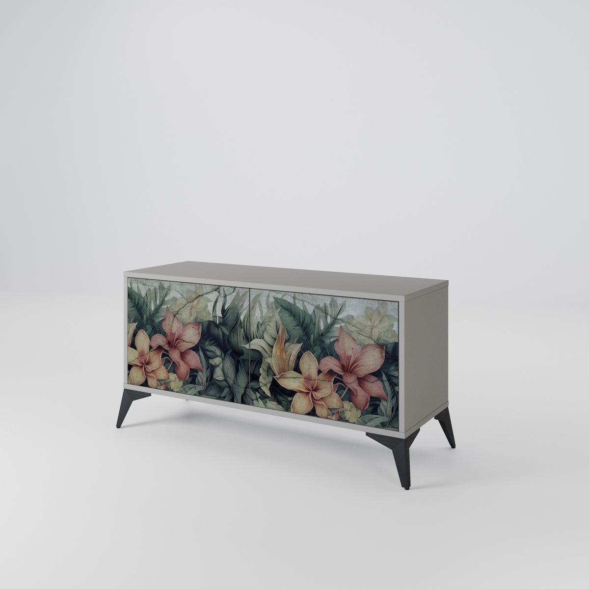 HEAVENLY BLOOM Kompakt TV-bänk med 2 dörrar