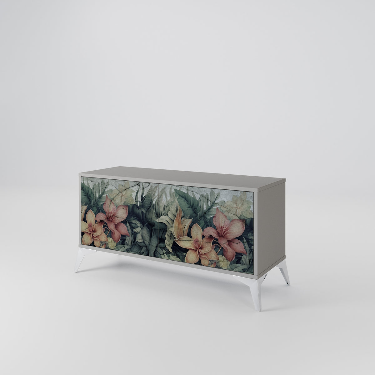 HEAVENLY BLOOM Kompakt TV-bänk med 2 dörrar