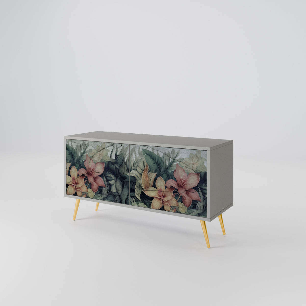 HEAVENLY BLOOM Kompakt TV-bänk med 2 dörrar