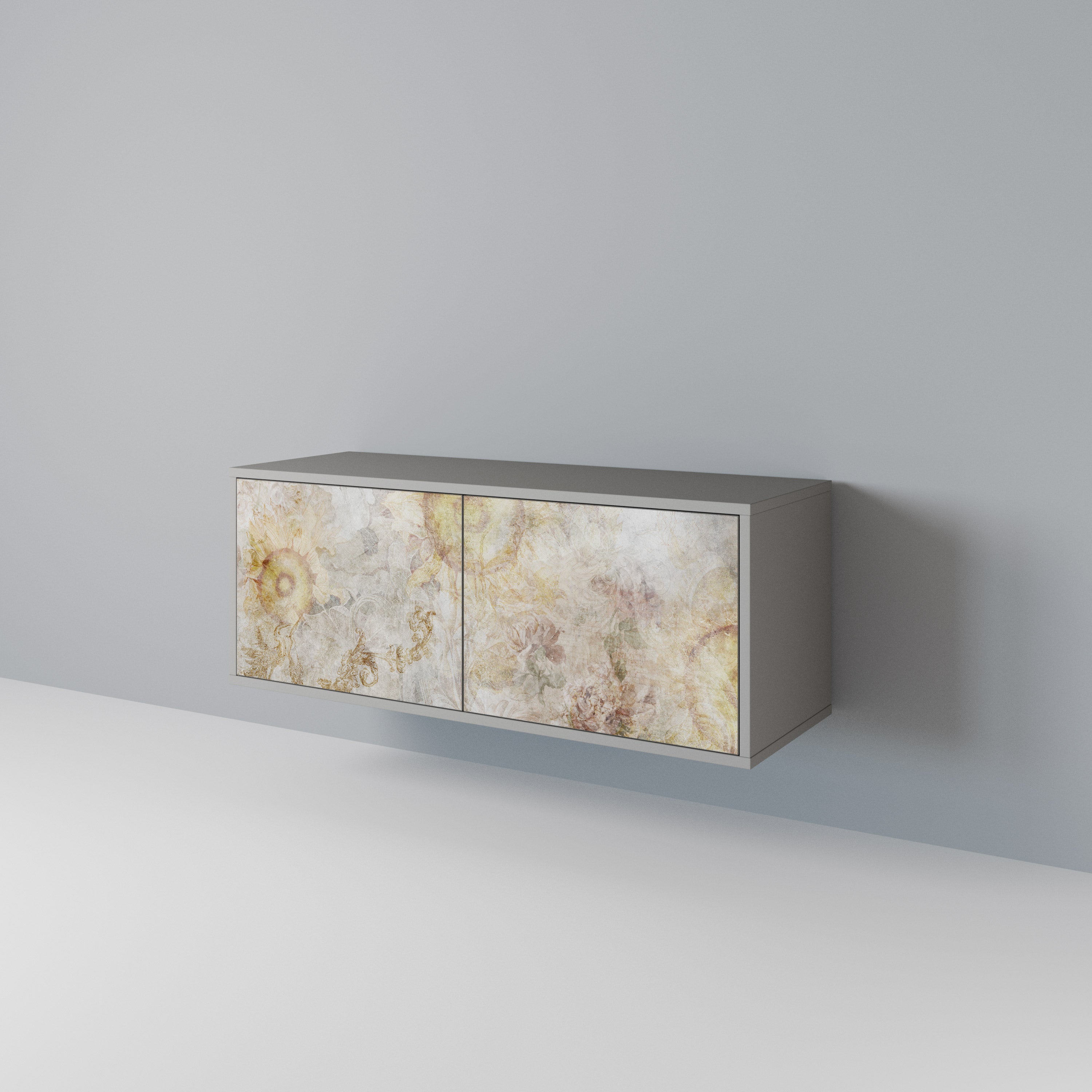 SUNFLOWER BLUR Συμπαγές έπιπλο τηλεόρασης 2-θυρών