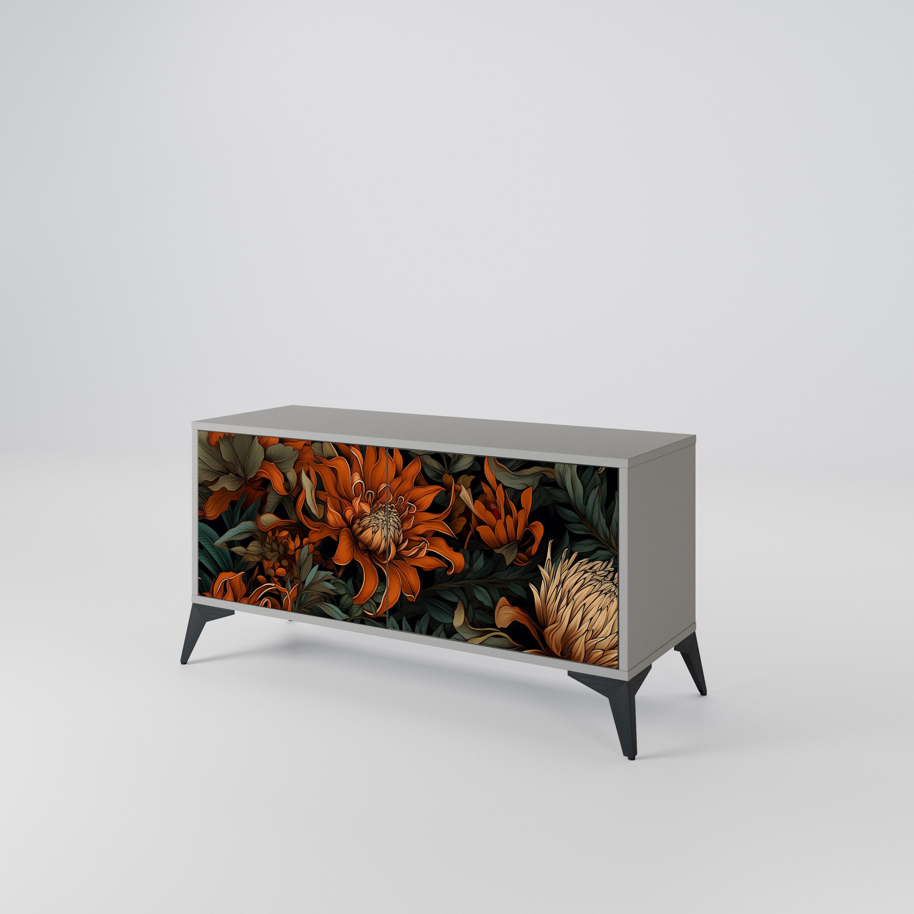 DAWN BLOOM Compact 2-Door TV Cabinet