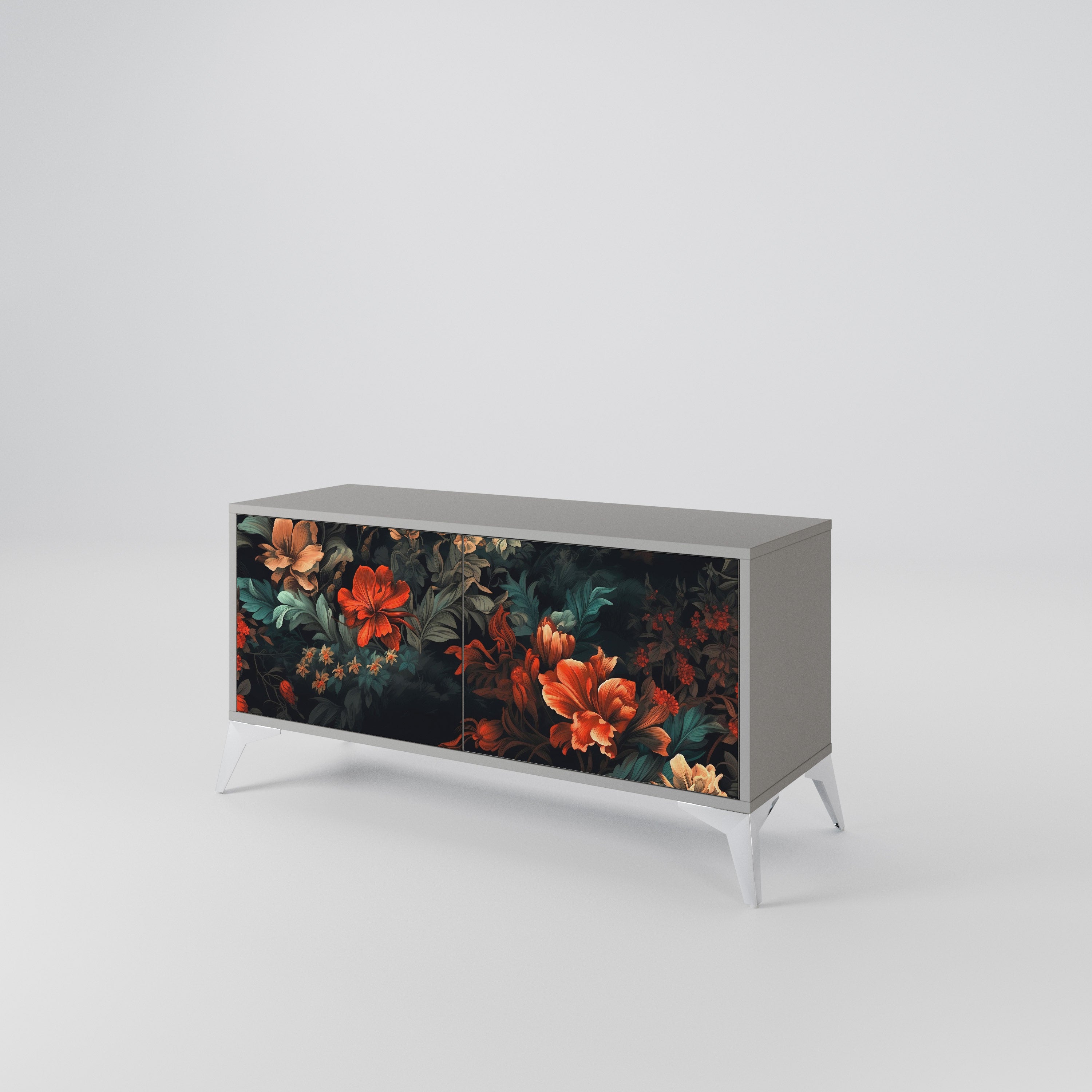 IMAGINARY BLOSSOM Compact 2-Door TV Cabinet