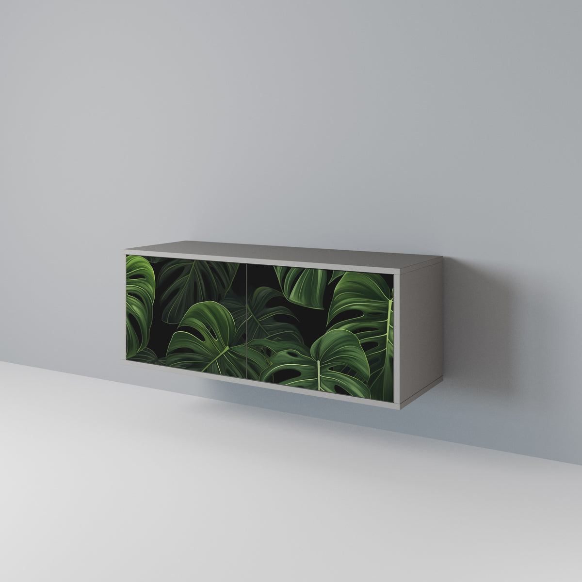 INFINITE MONSTERA Kompakt TV-bänk med 2 dörrar