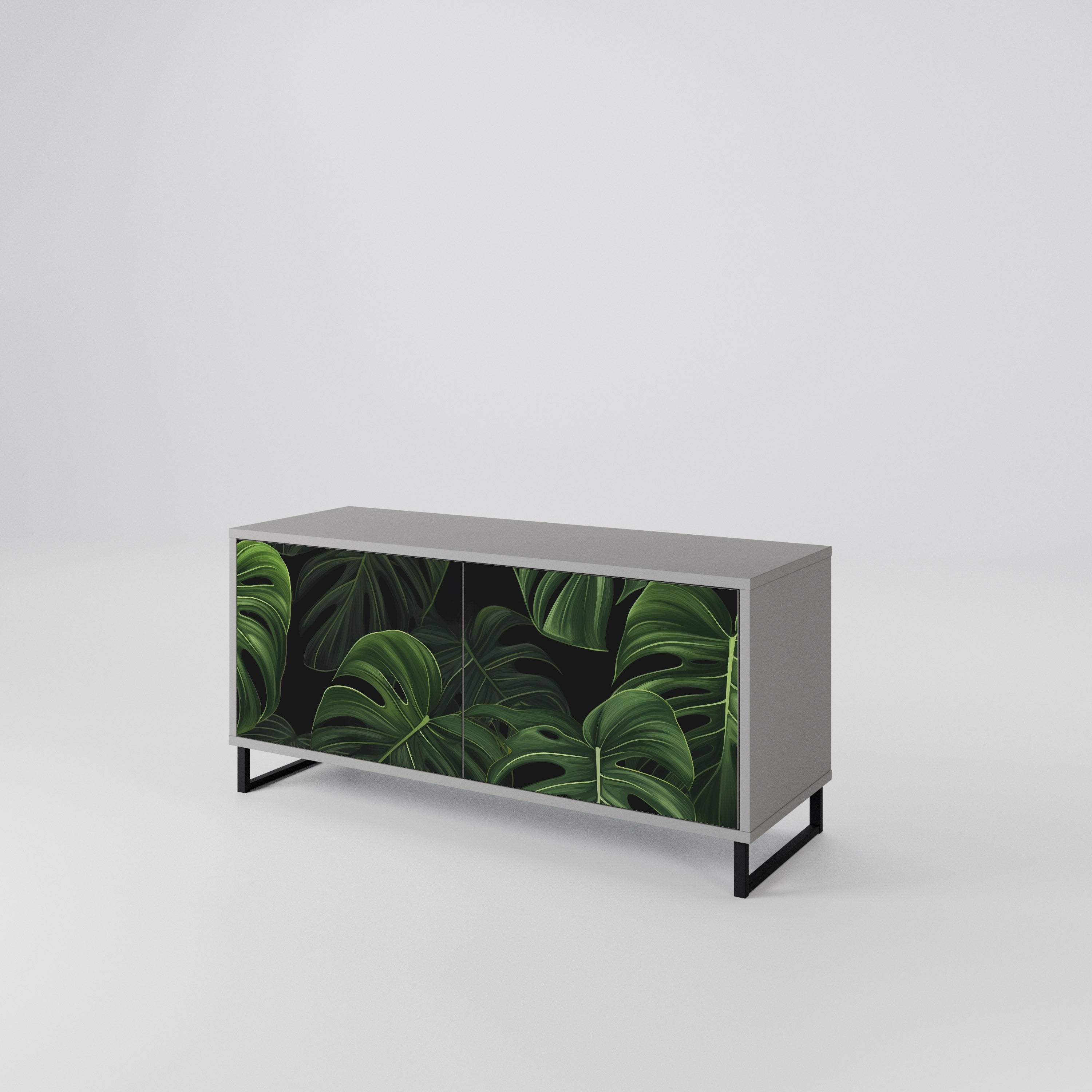 INFINITE MONSTERA Compact 2-Door TV Cabinet