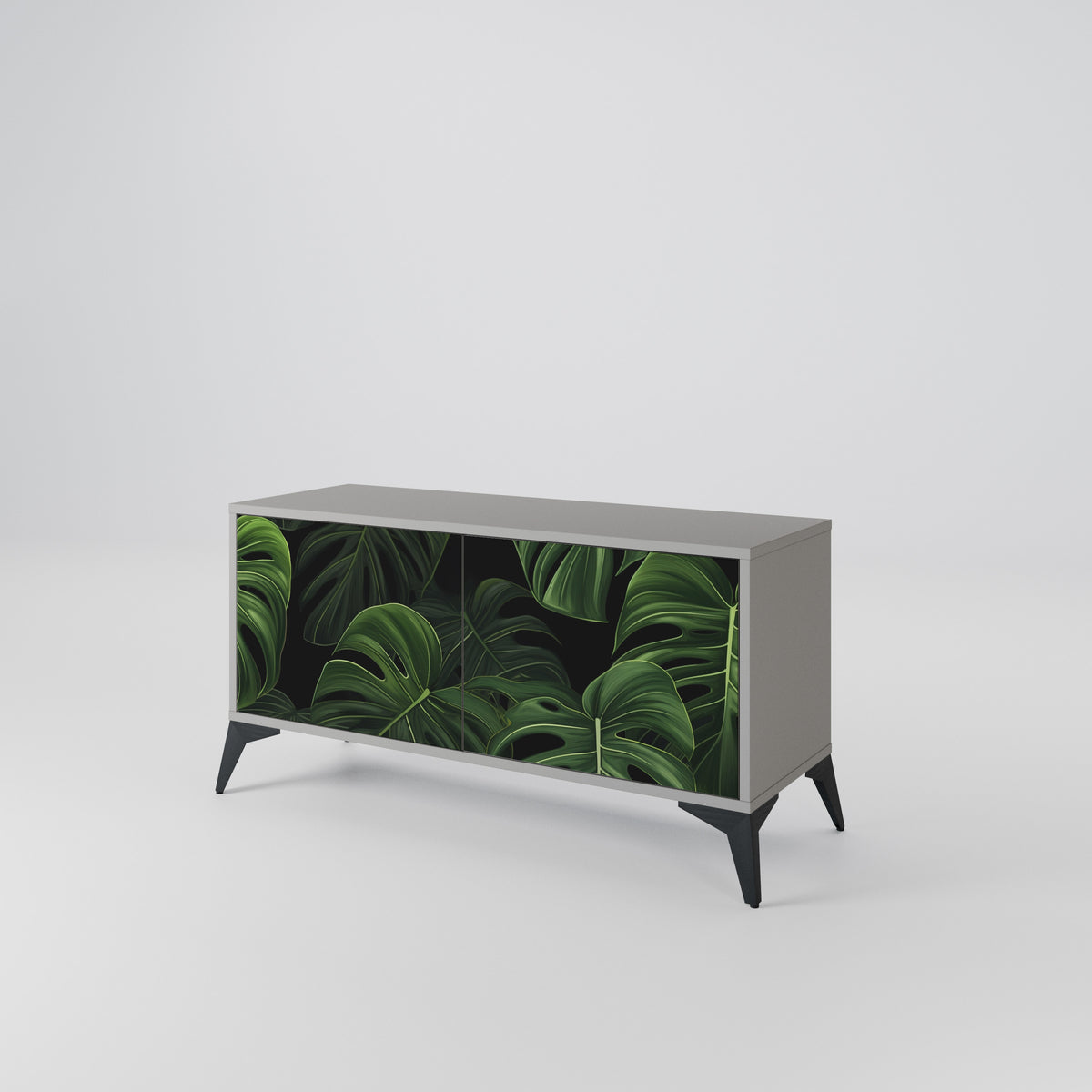 INFINITE MONSTERA Kompakt TV-bänk med 2 dörrar