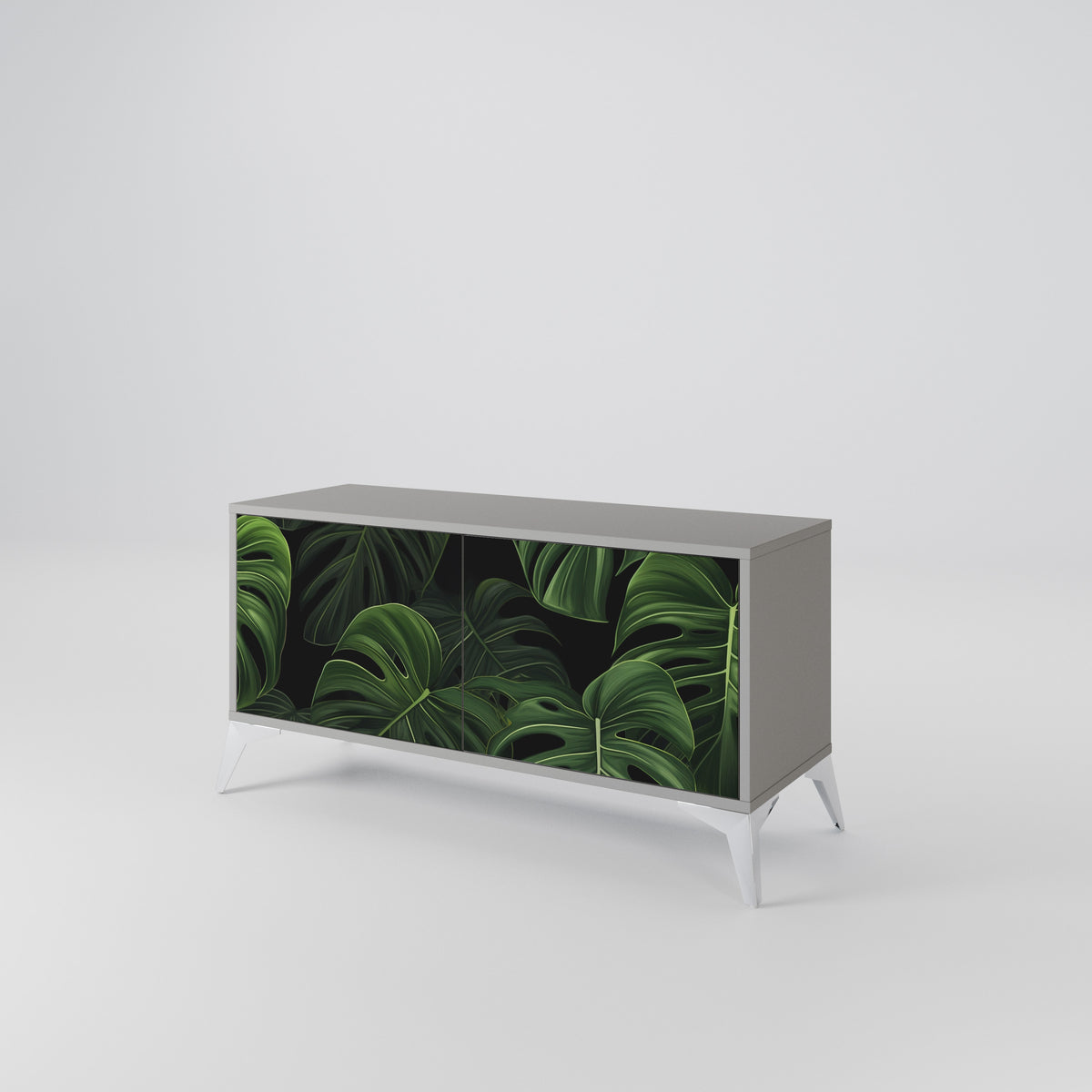 INFINITE MONSTERA Kompakt TV-bänk med 2 dörrar