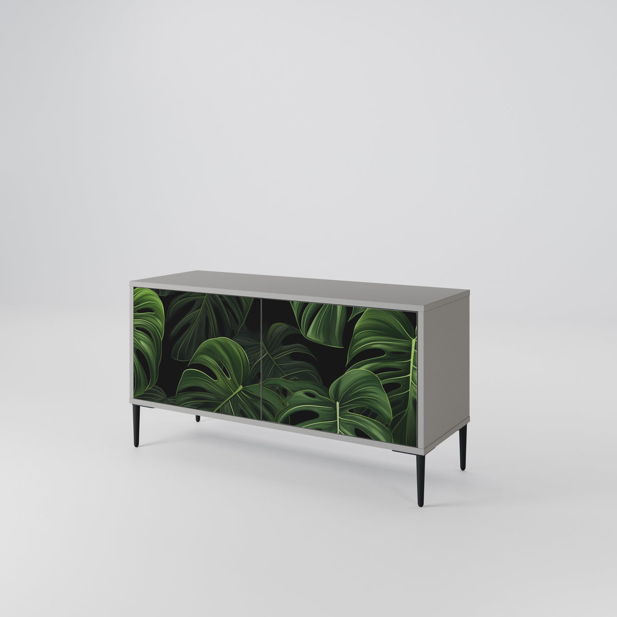 INFINITE MONSTERA Kompakt TV-bänk med 2 dörrar
