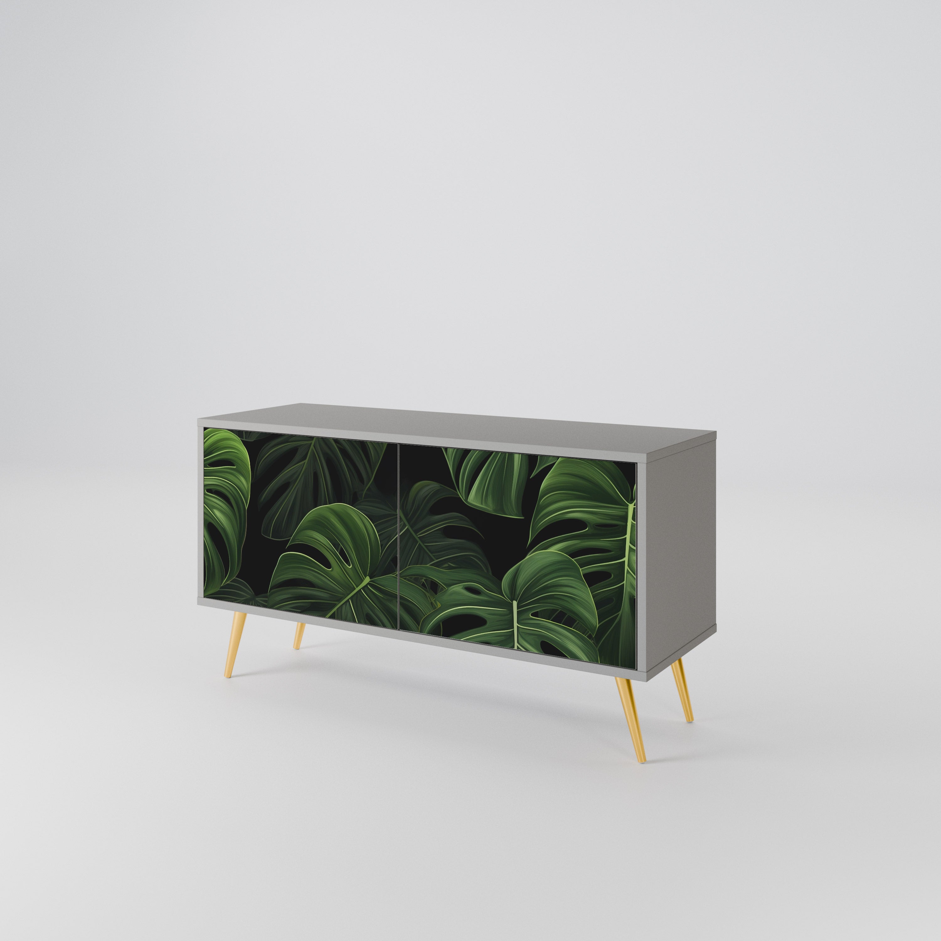 INFINITE MONSTERA Compact 2-Door TV Cabinet