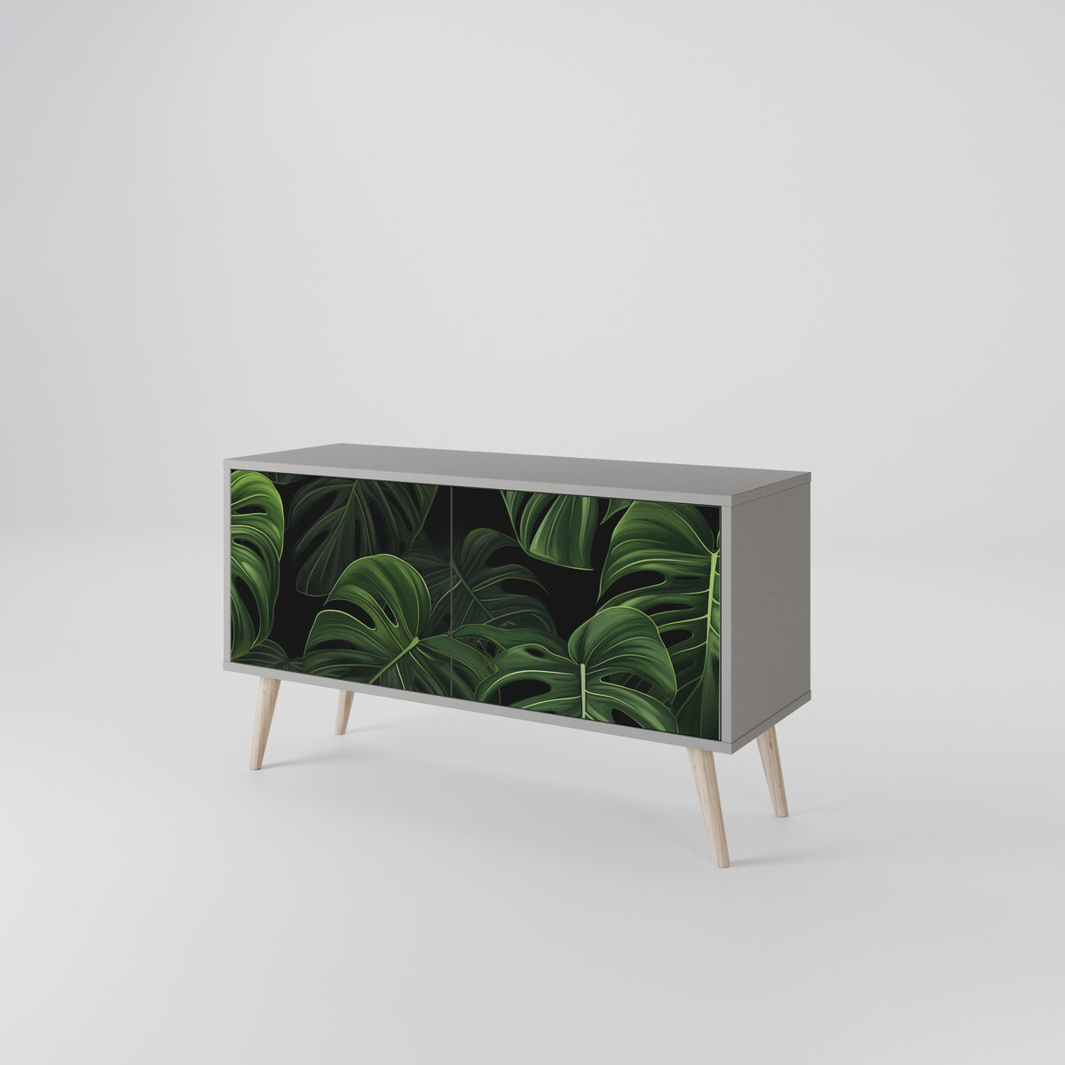 INFINITE MONSTERA Compact 2-Door TV Cabinet