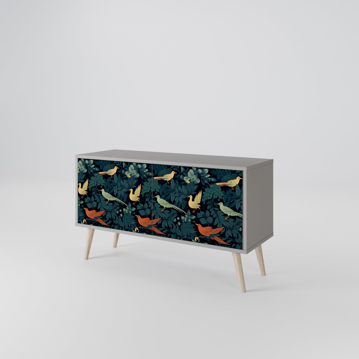 FOWL ORNAMENT Kompaktes 2-türiges TV-Lowboard