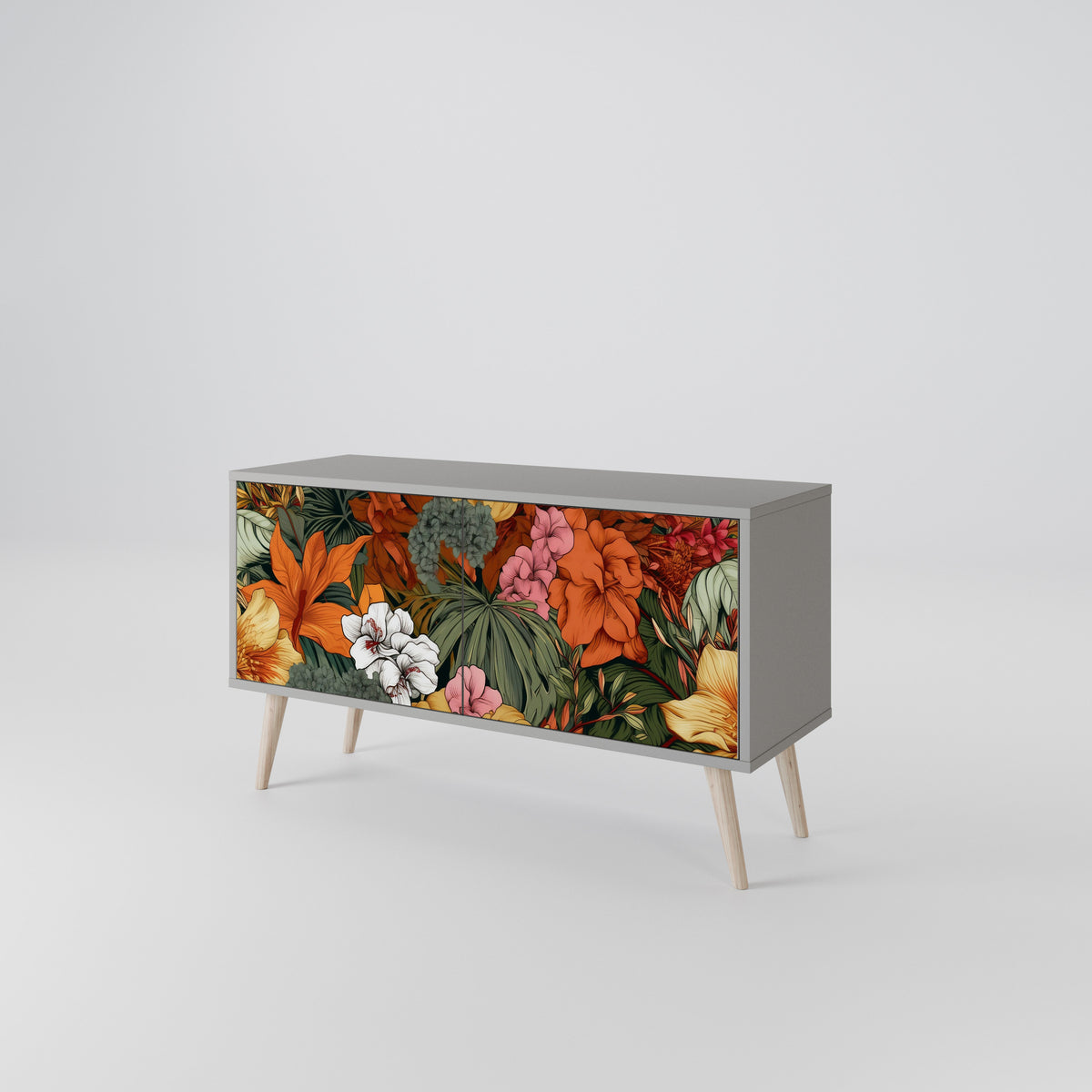 RADIANT FLORA Móvel de TV Compacto de 2 Portas