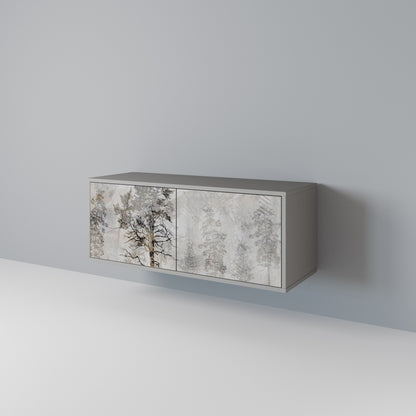 FADE IN THE TREES Compact 2-Door TV Cabinet