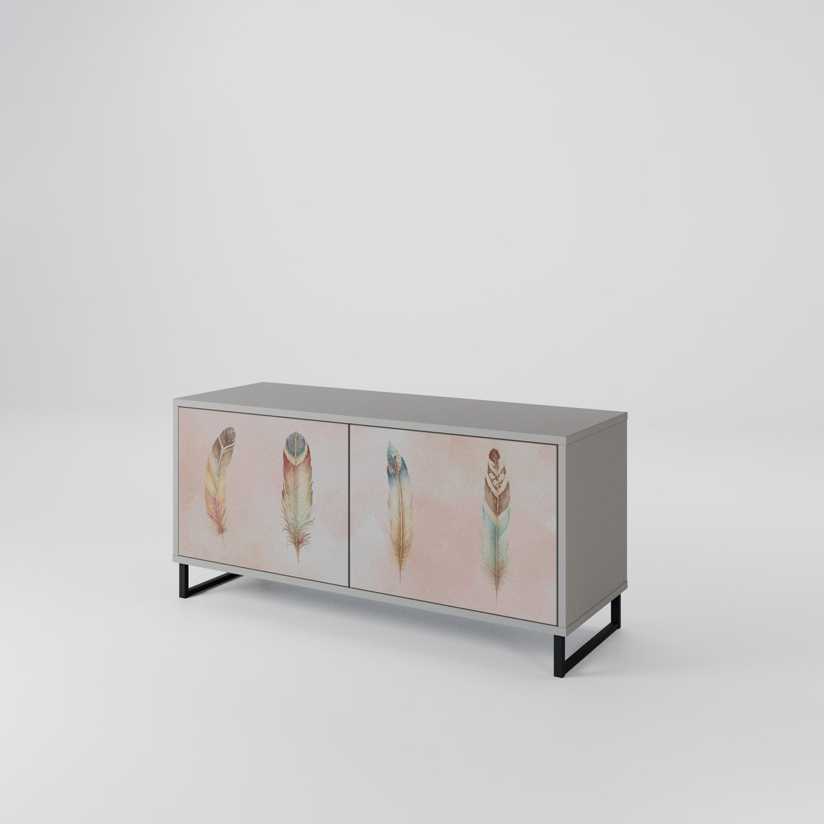 THE DELIQUESCE Kompaktní dvoudveřový TV stolek