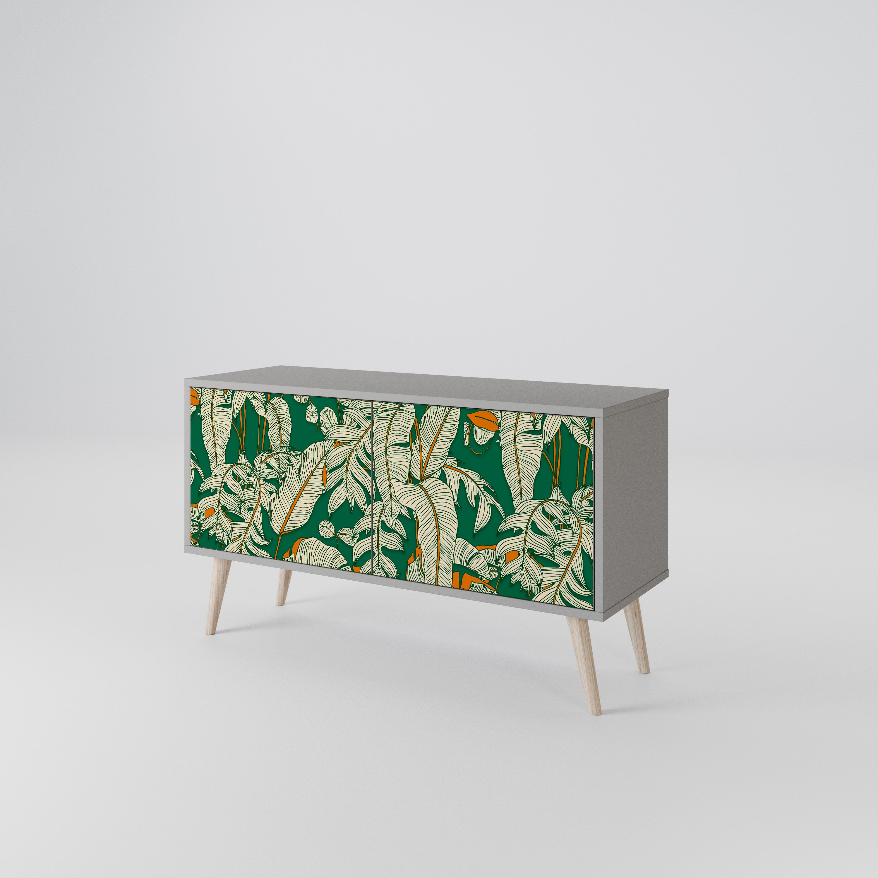 VERDANT PLEASURES Mueble de TV Compacto de 2 puertas