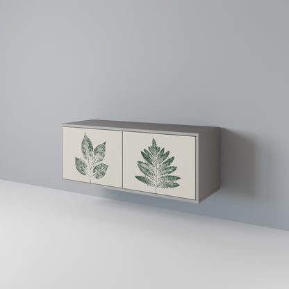 GREEN LEAFY STAMPS Kompaktes 2-türiges TV-Lowboard
