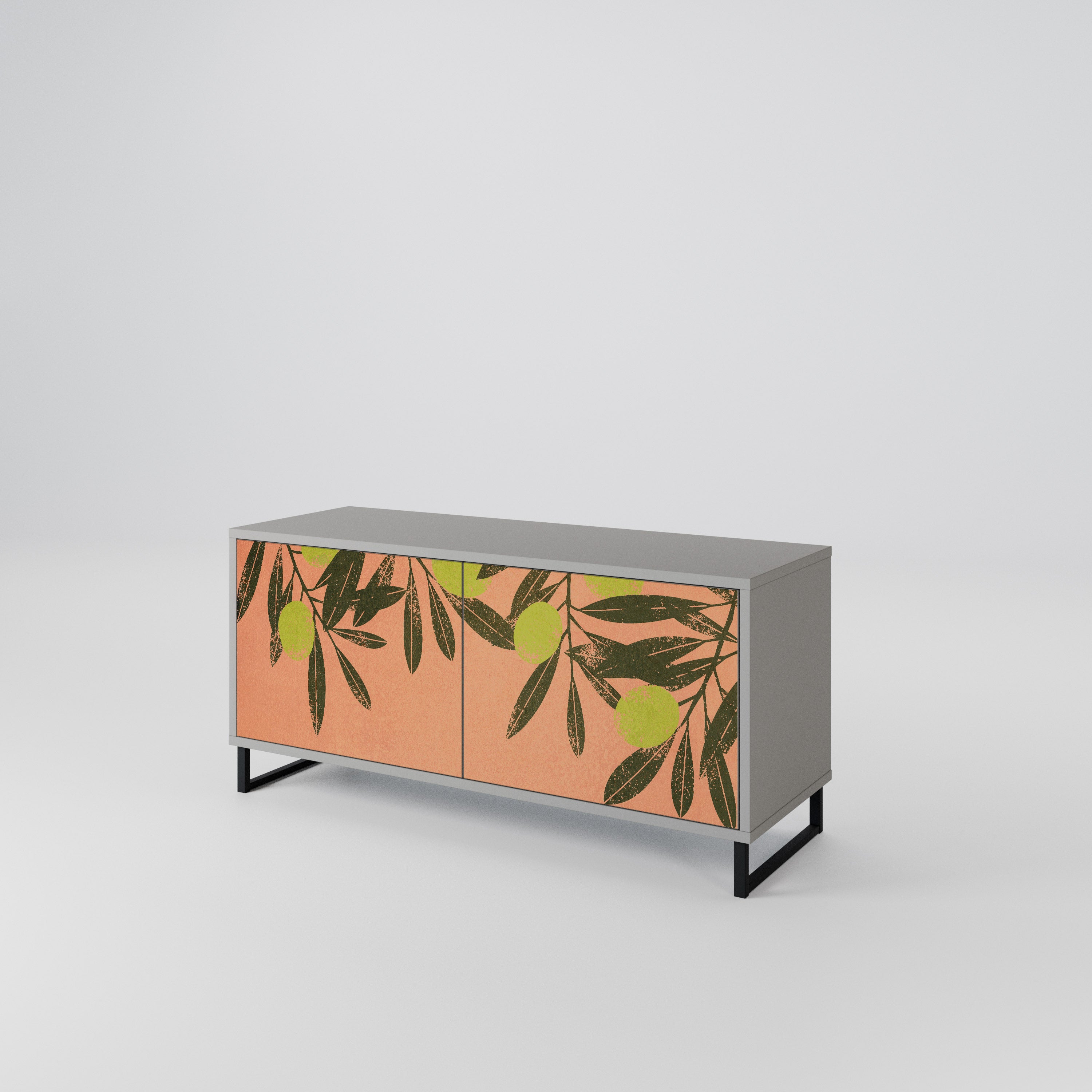 JUICY OLIVES Mueble de TV Compacto de 2 puertas