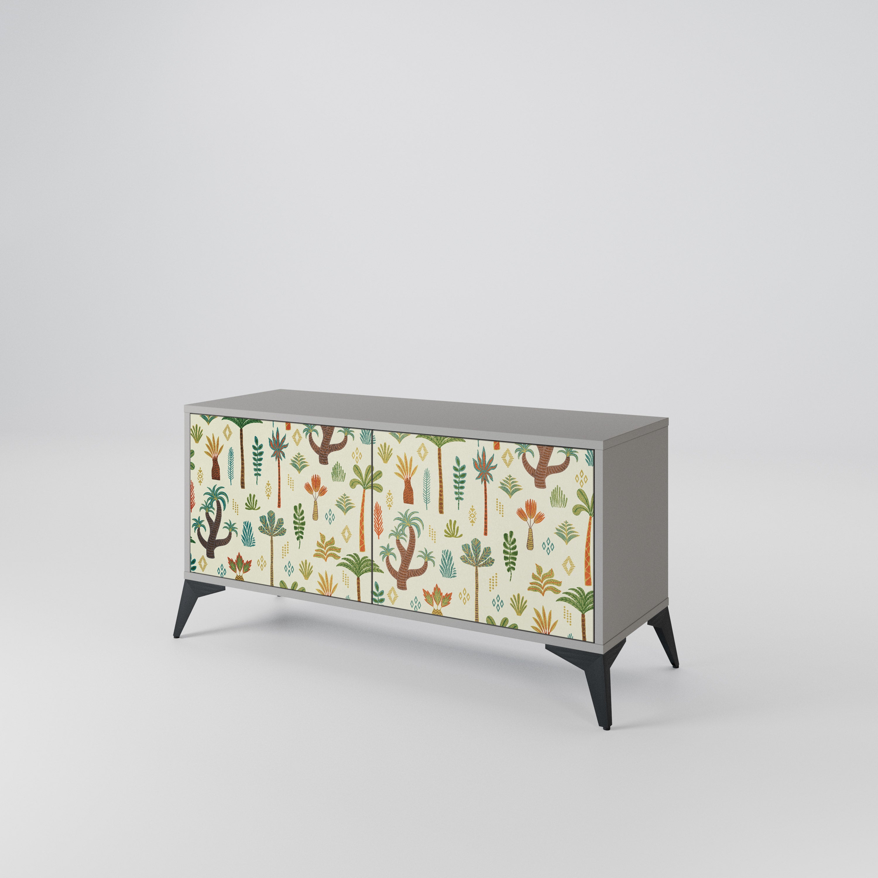 PALM SPRING Mueble de TV Compacto de 2 puertas