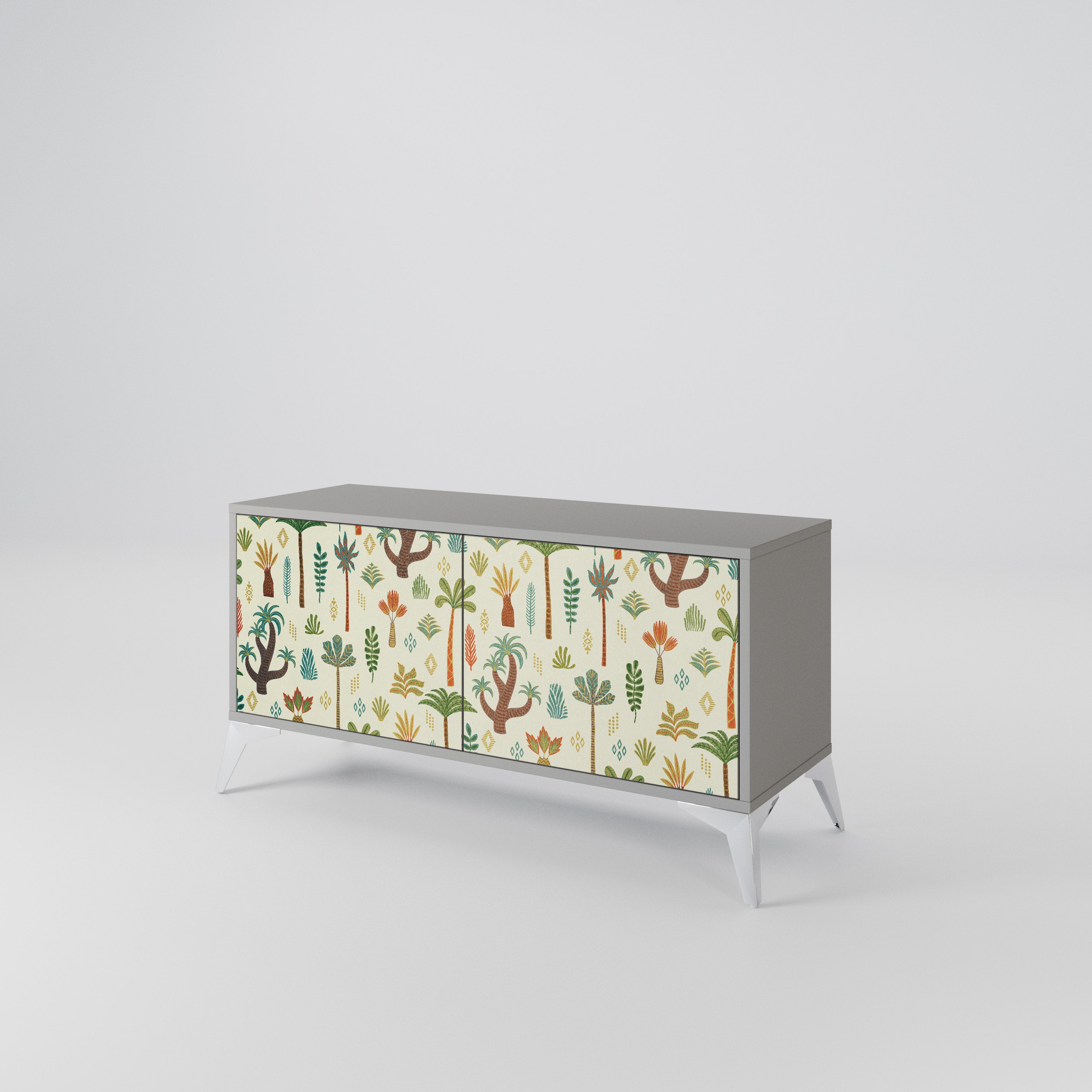 PALM SPRING Mueble de TV Compacto de 2 puertas