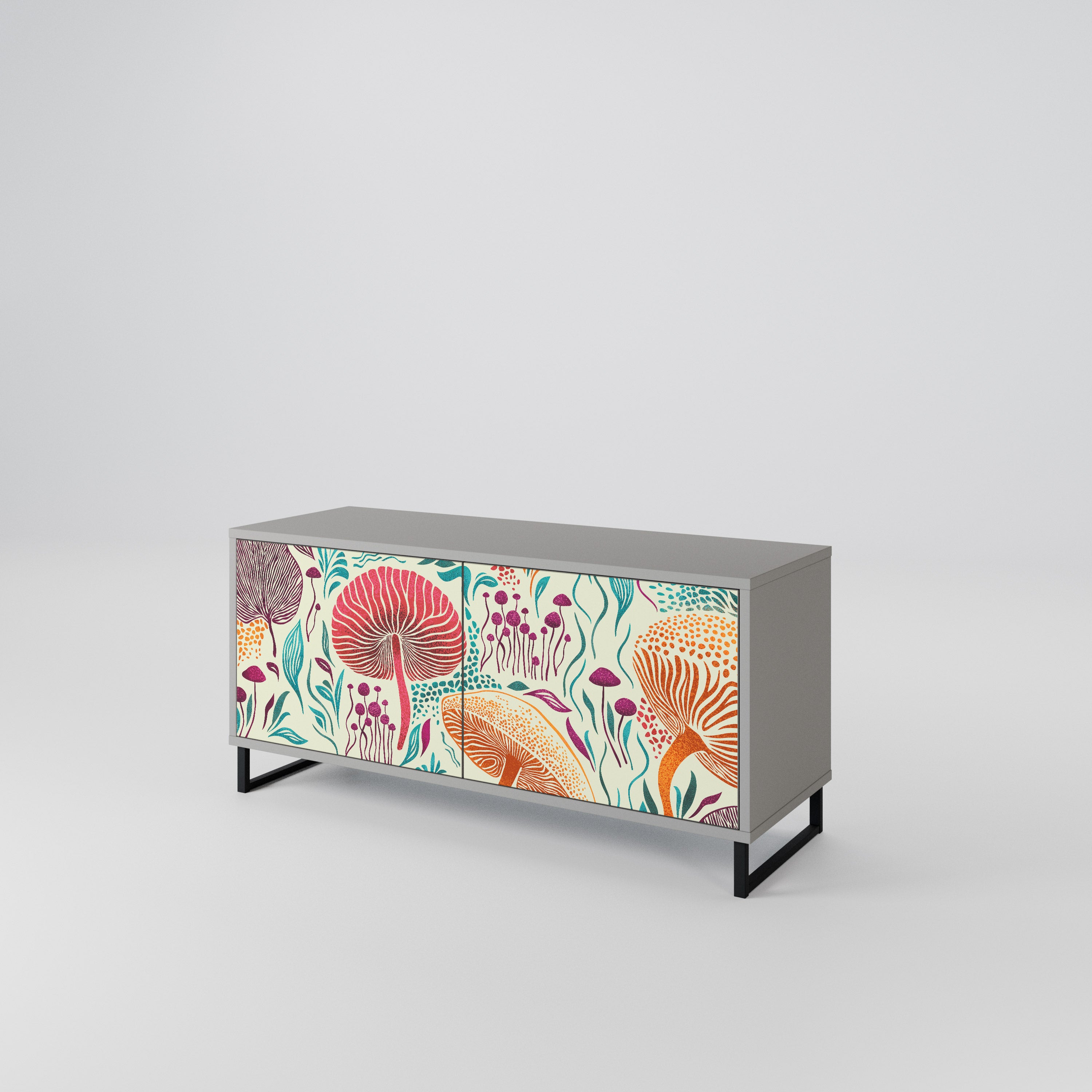 FUNGUS FANTASY Mueble de TV Compacto de 2 puertas