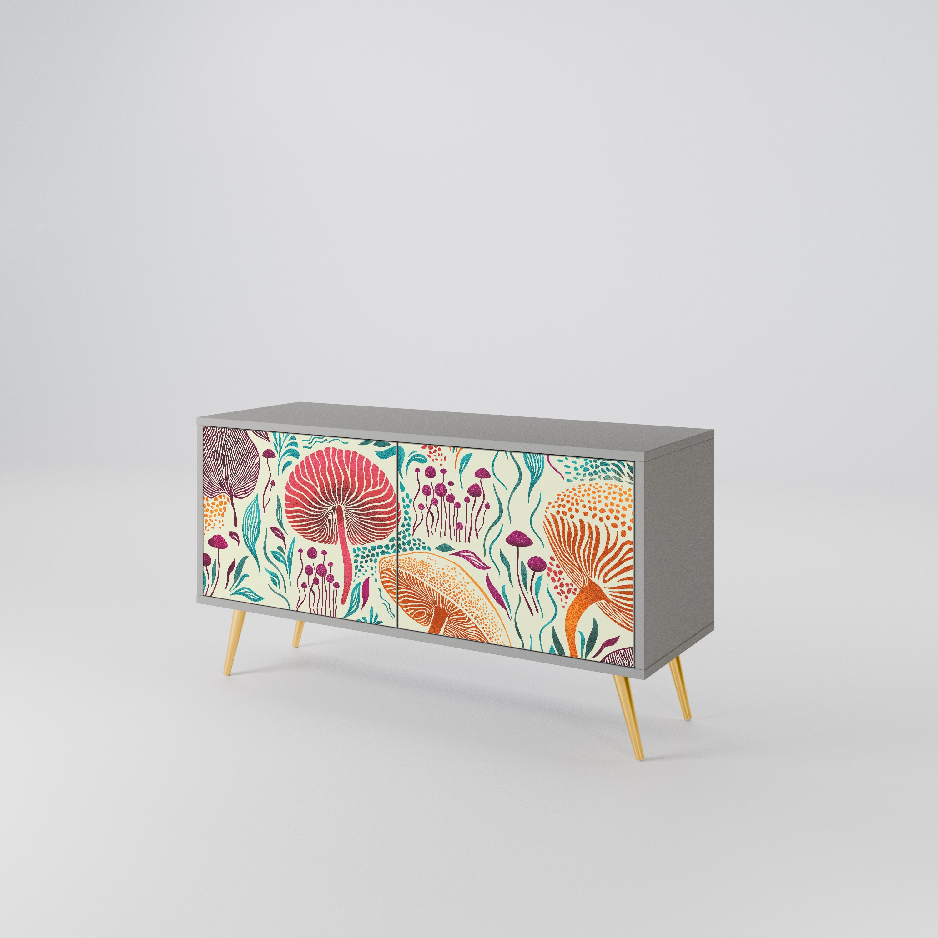 FUNGUS FANTASY Mueble de TV Compacto de 2 puertas