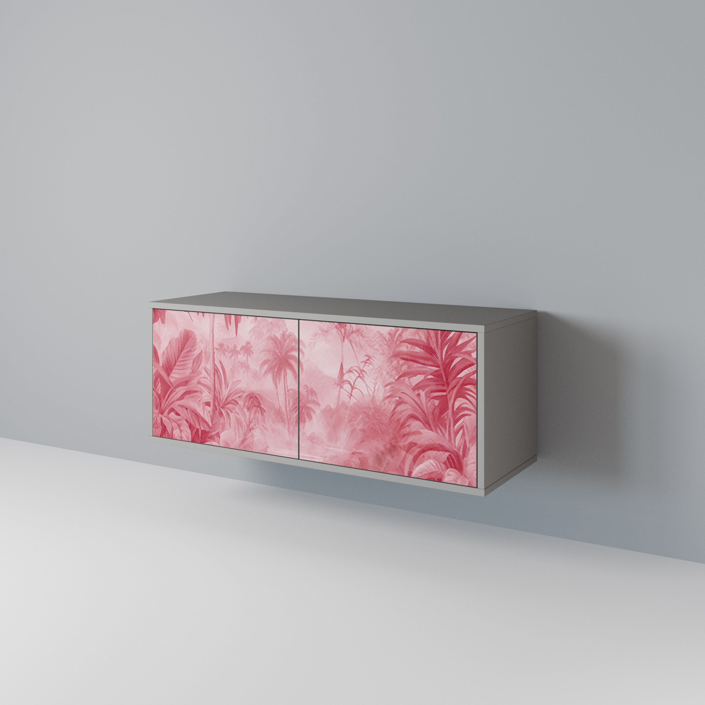 SWEET TROPICS Mueble de TV Compacto de 2 puertas