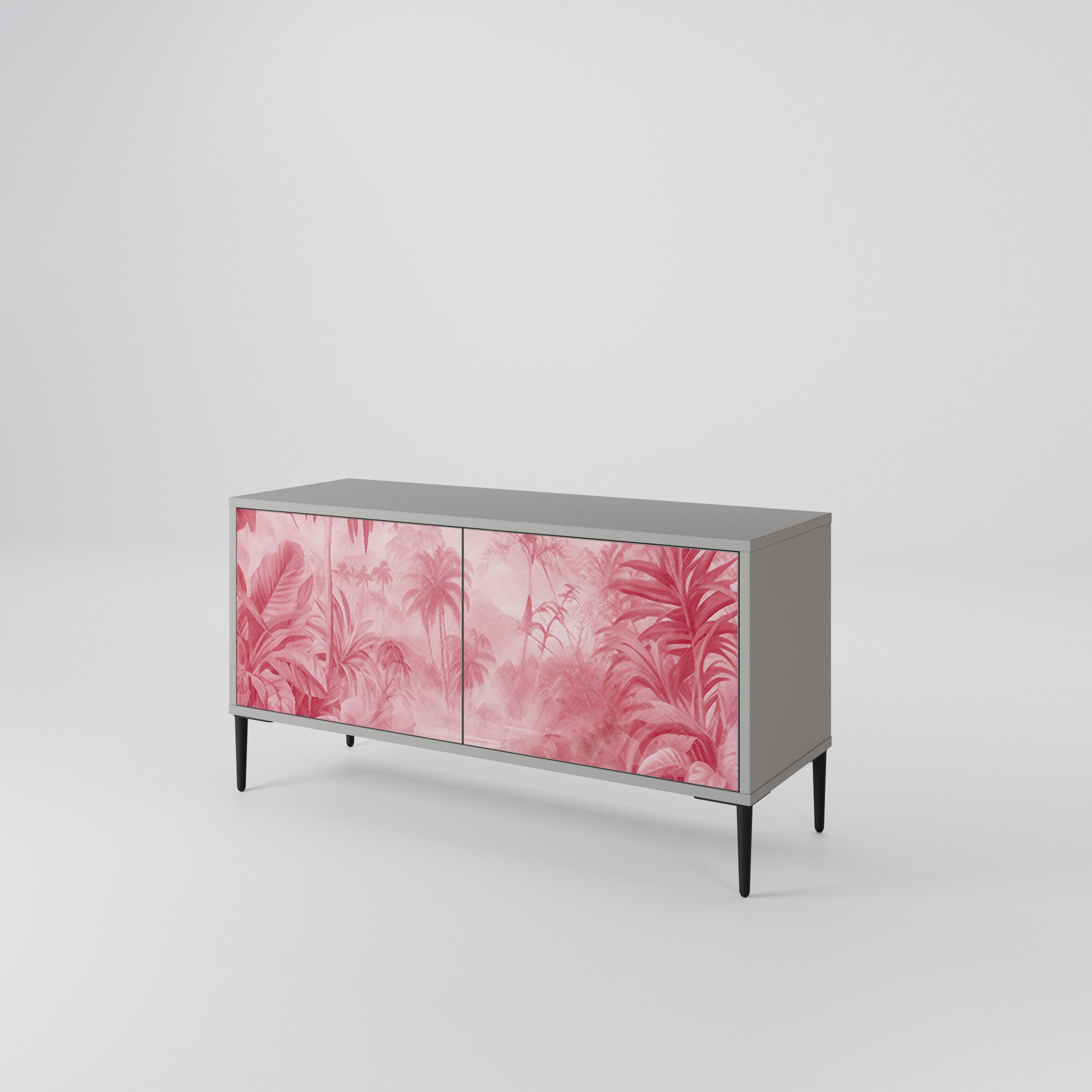 SWEET TROPICS Mueble de TV Compacto de 2 puertas