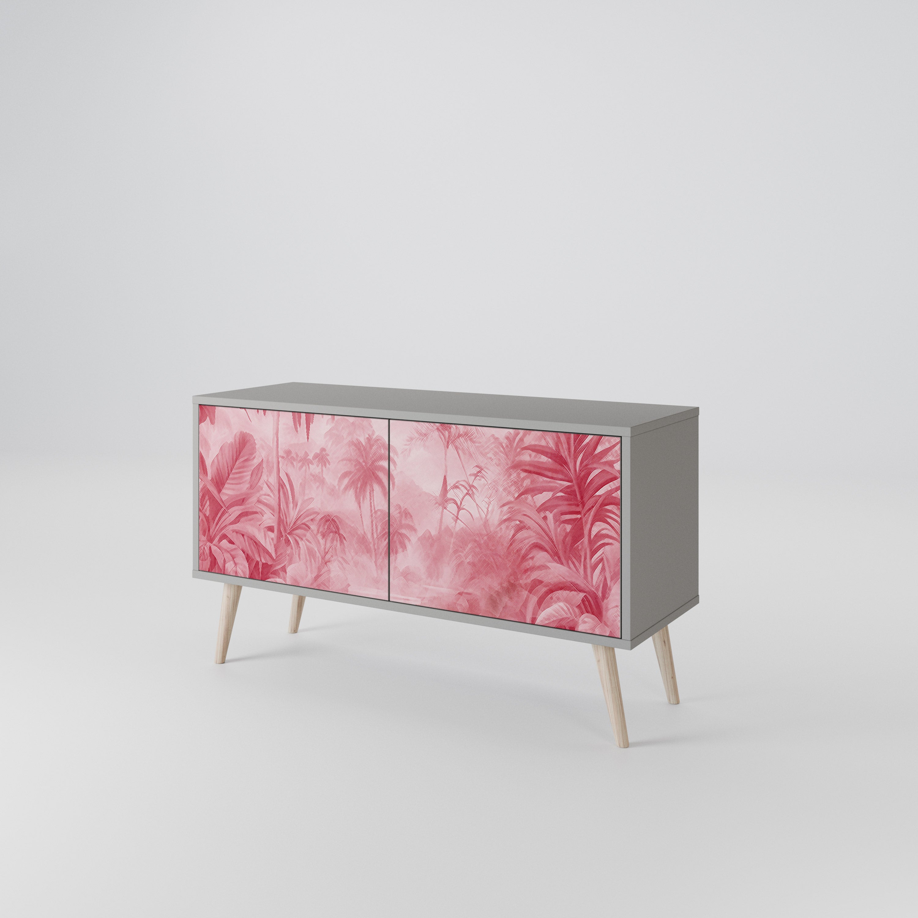 SWEET TROPICS Mueble de TV Compacto de 2 puertas