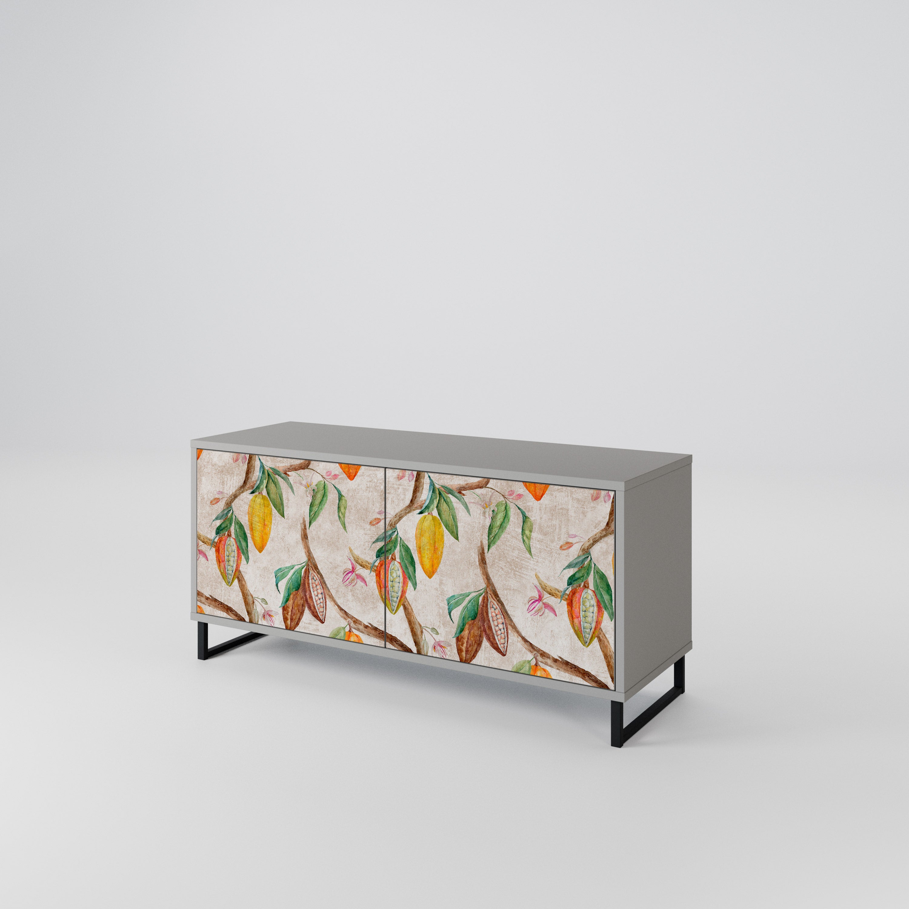 COCOA FRUITS Kompakt TV-bänk med 2 dörrar