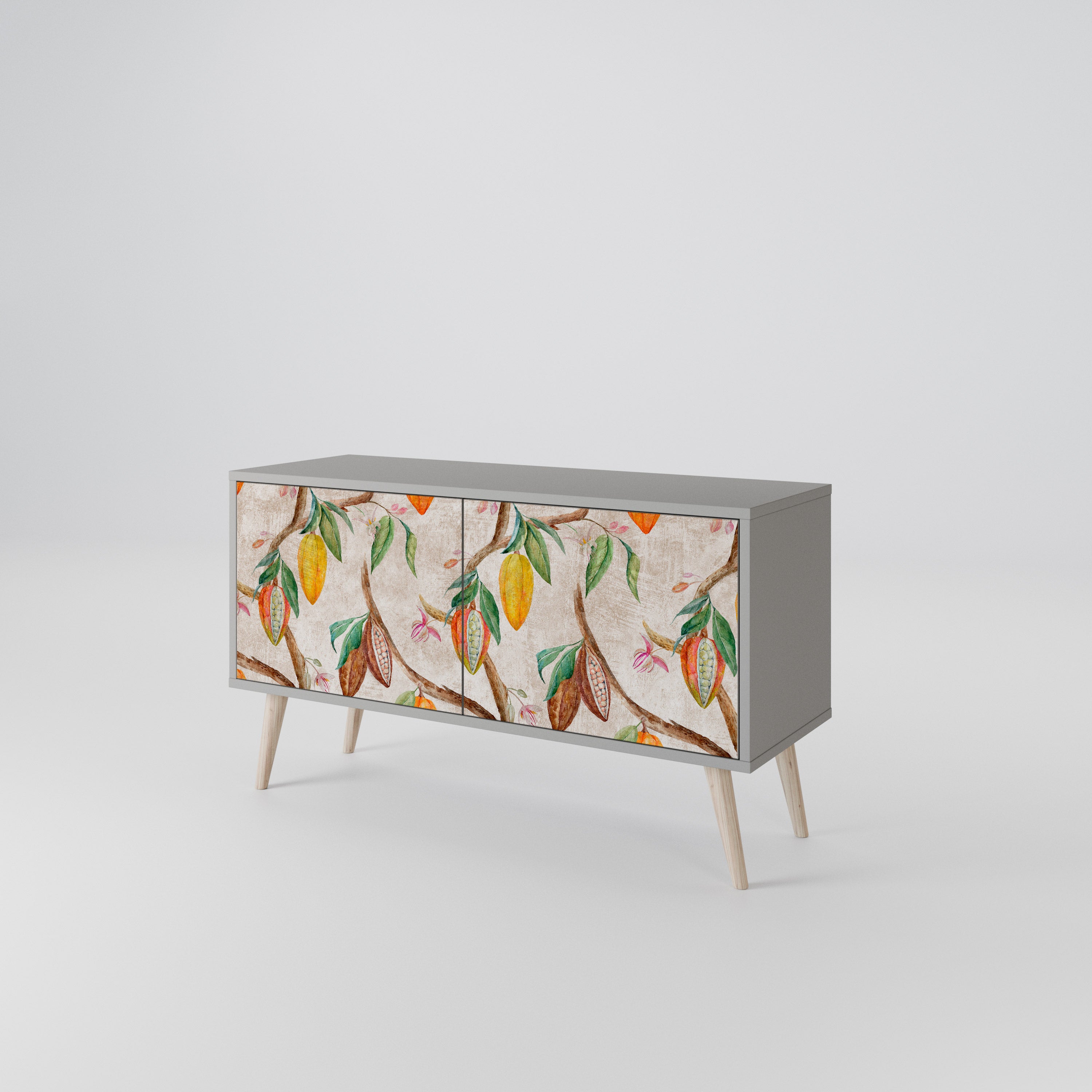 COCOA FRUITS Kompakt TV-bänk med 2 dörrar