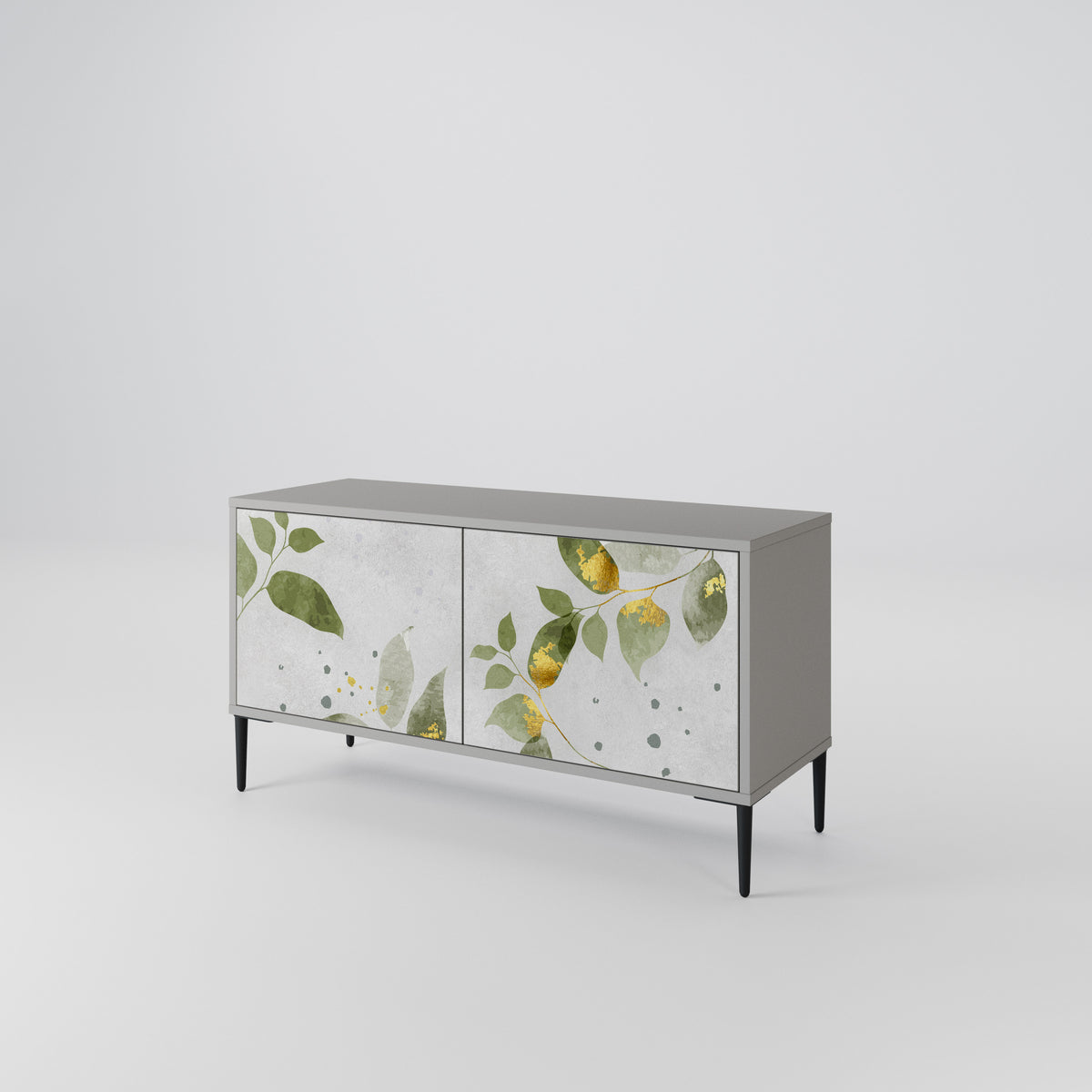 ELEGANT BOTANICS Mobile TV Compatto a 2 Ante
