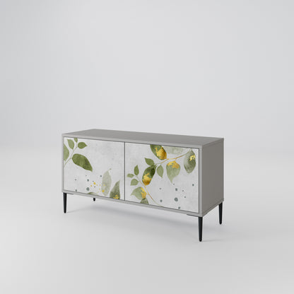 ELEGANT BOTANICS Mobile TV Compatto a 2 Ante