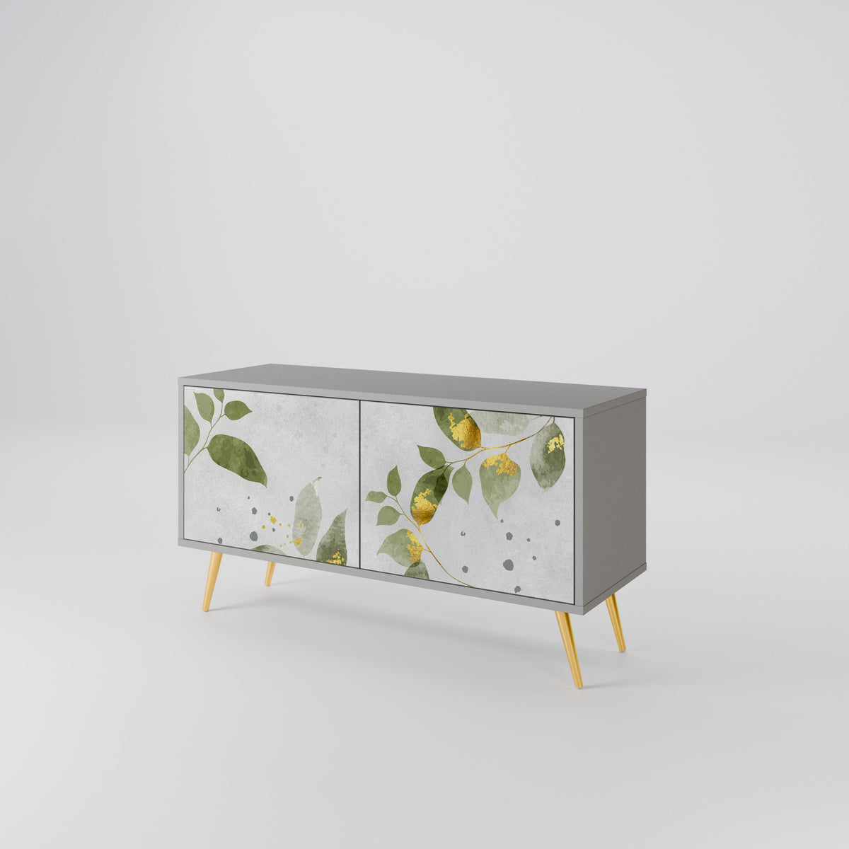 ELEGANT BOTANICS Mobile TV Compatto a 2 Ante