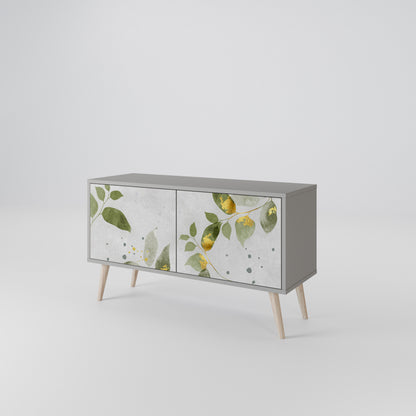 ELEGANT BOTANICS Mobile TV Compatto a 2 Ante
