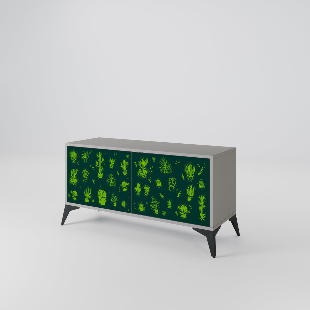 DESERT GREEN Kompaktes 2-türiges TV-Lowboard