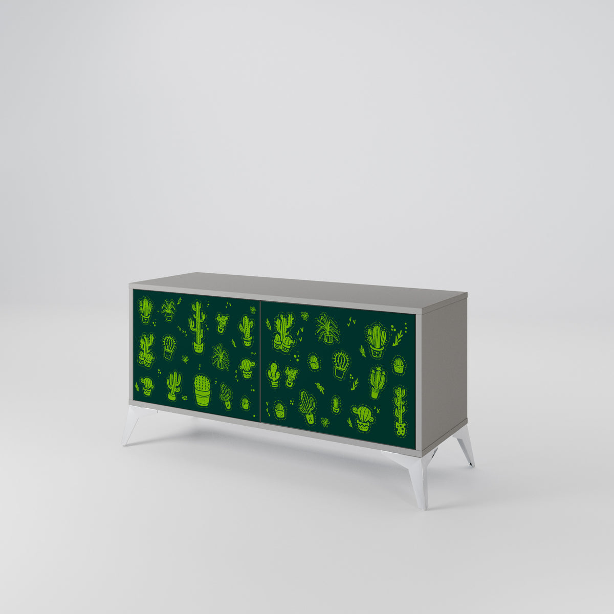DESERT GREEN Kompaktes 2-türiges TV-Lowboard