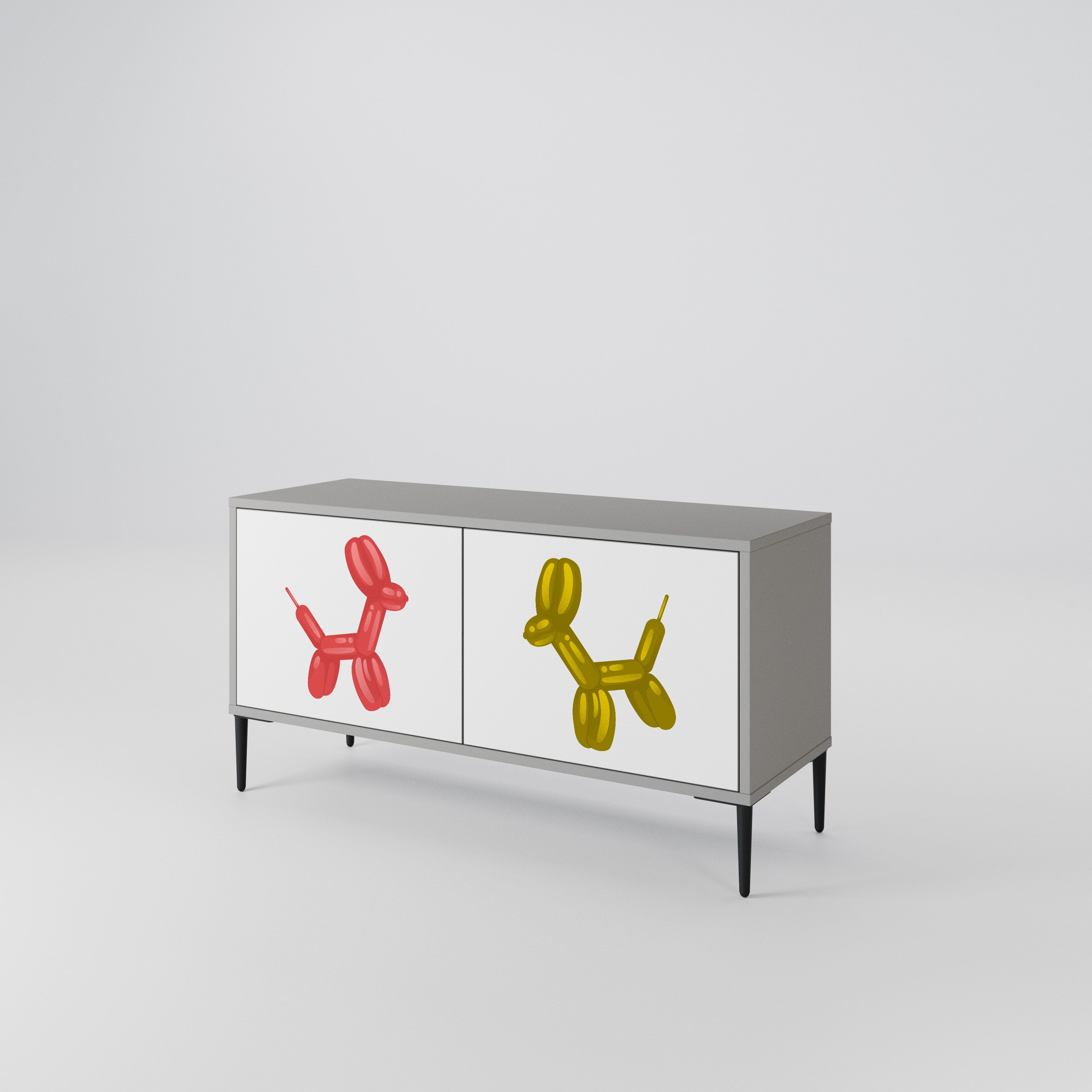 CHILDHOOD MEMORY Kompakt TV-bänk med 2 dörrar