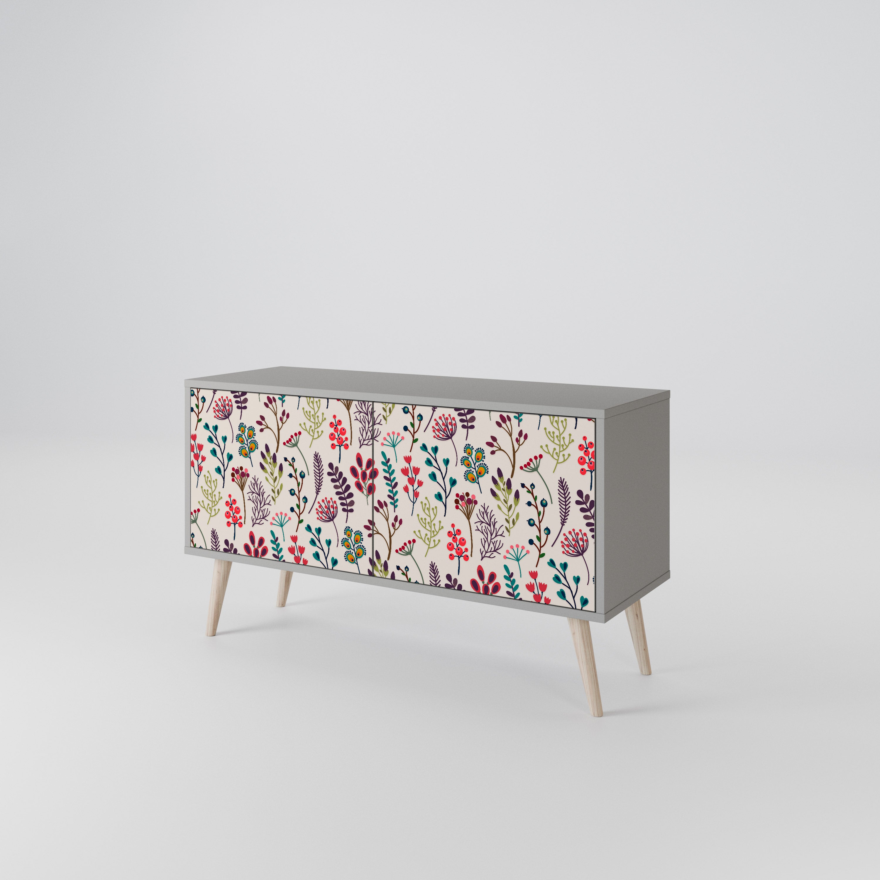 AUTUMN SUNDRIES Kompakt TV-bänk med 2 dörrar