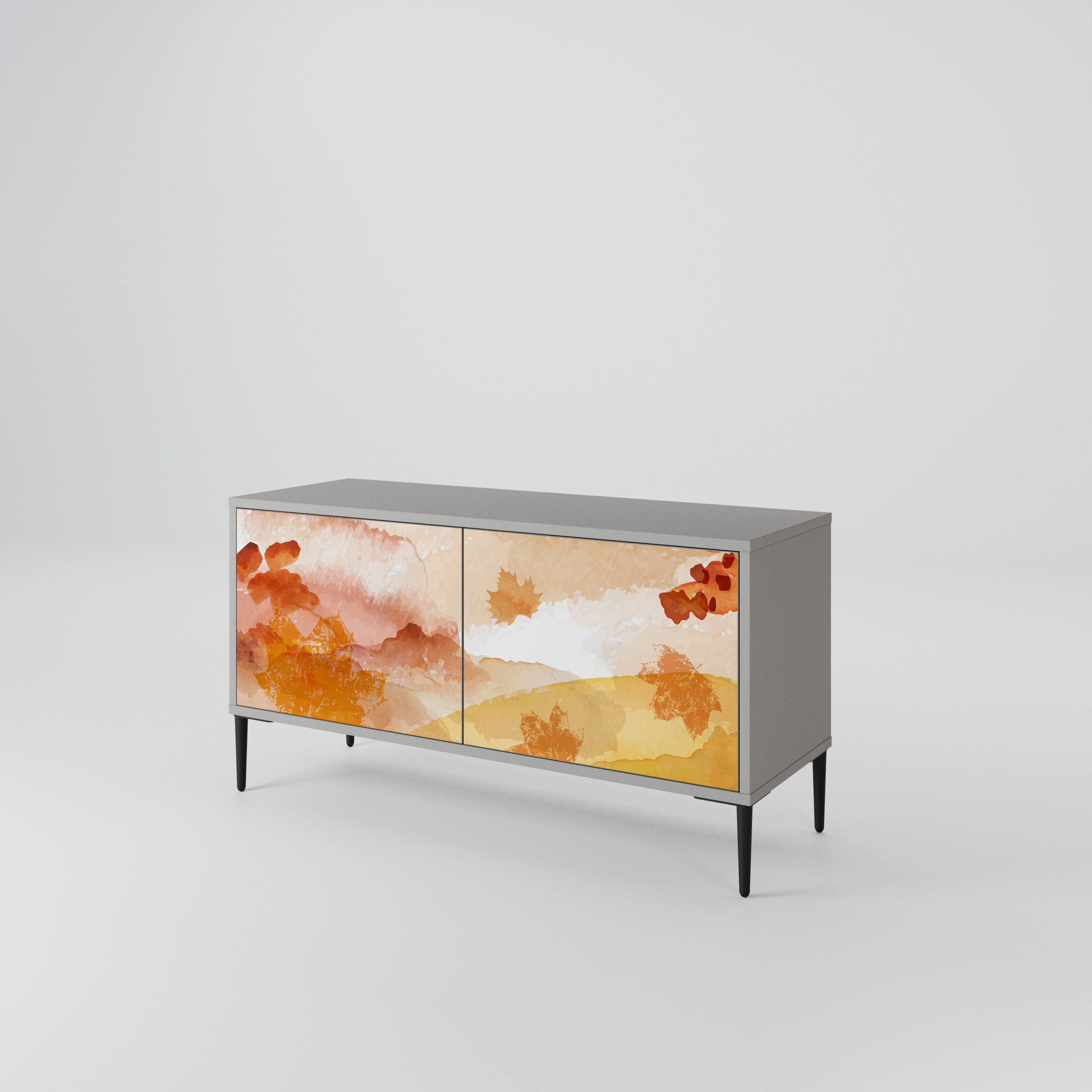 TRACES OF AUTUMN Kompakt TV-bänk med 2 dörrar