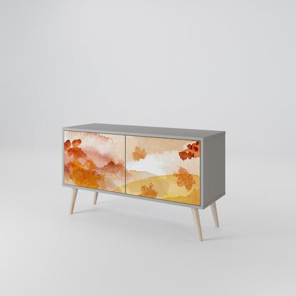 TRACES OF AUTUMN Compact 2-Door TV Cabinet