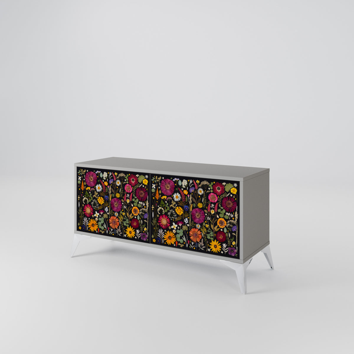 MIDNIGHT GARDEN Kompakter 2-türiger TV-Schrank