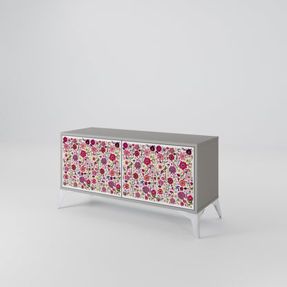 PETAL GARDEN Kompaktní dvoudveřový TV stolek