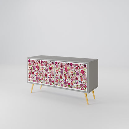 PETAL GARDEN Kompaktní dvoudveřový TV stolek