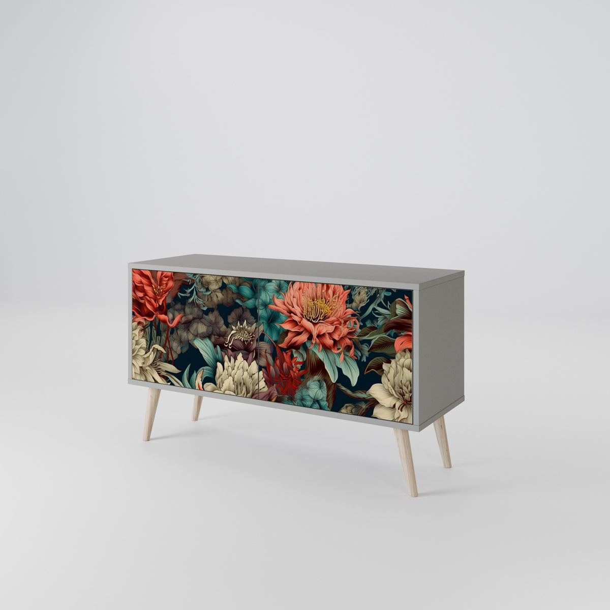 SPROUTING GRACE Compact 2-Door TV Cabinet